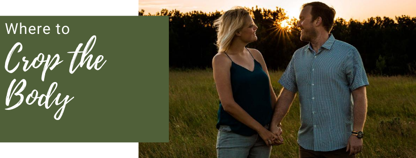 Where is the best place to crop a body in a photo