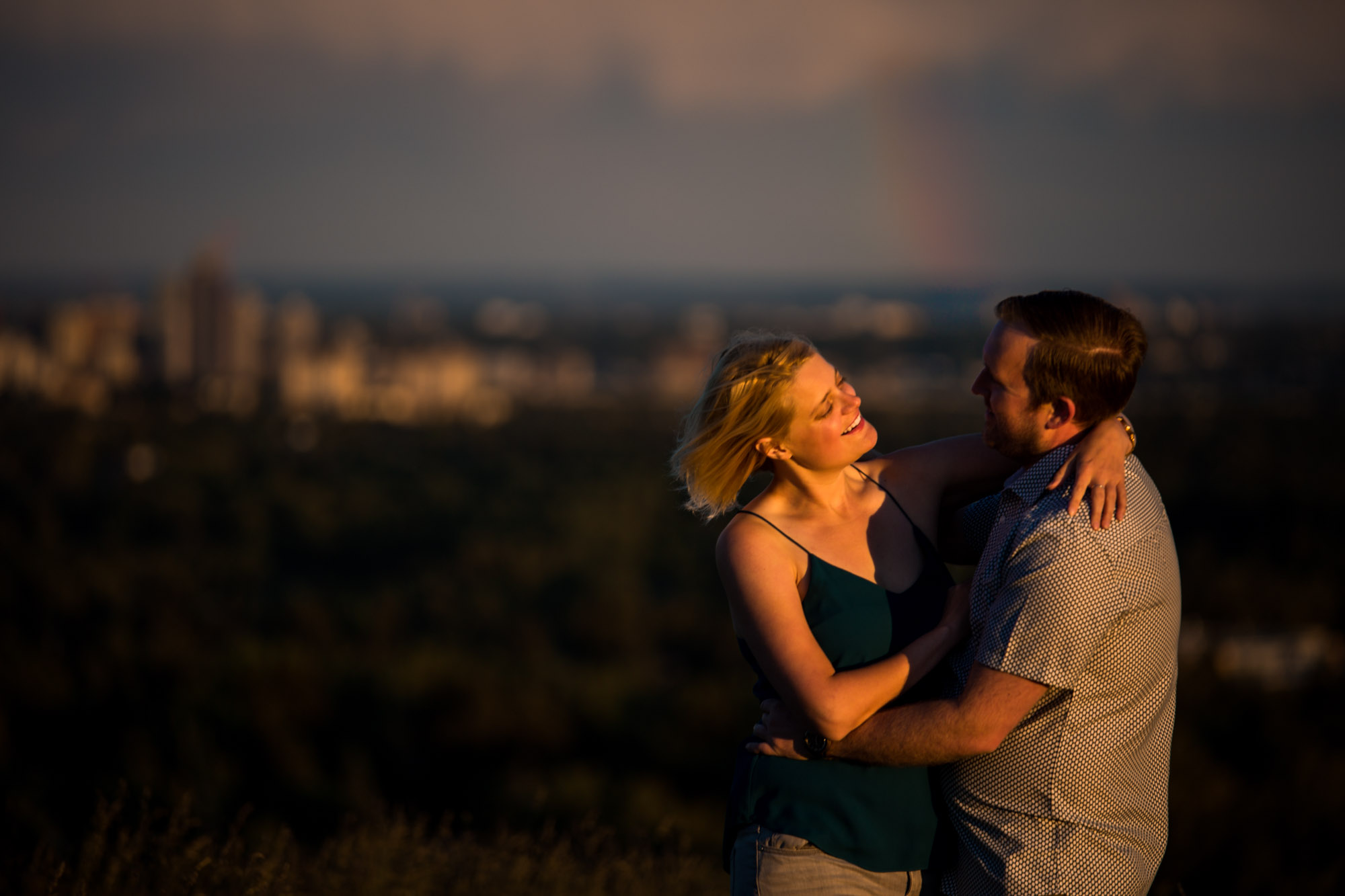 Calgary wedding and engagement photographer - Nose Hill Park engagement photography