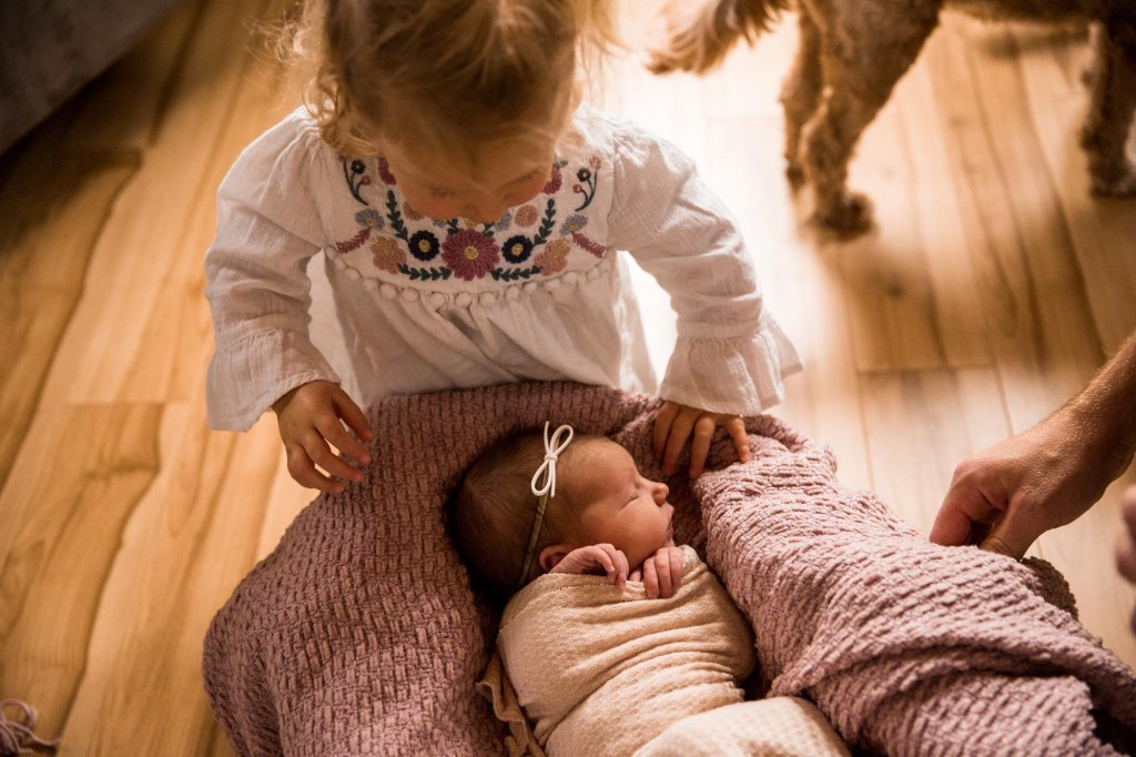 Calgary newborn photographer - in-home lifestyle newborn photography