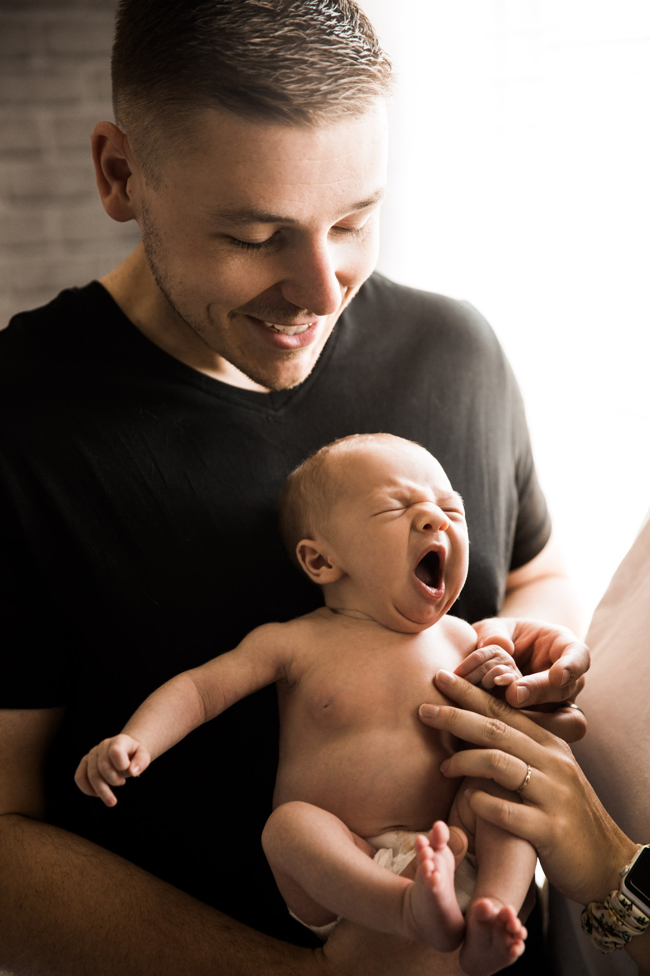 Calgary lifestyle family and newborn photographer, in-home newborn photos