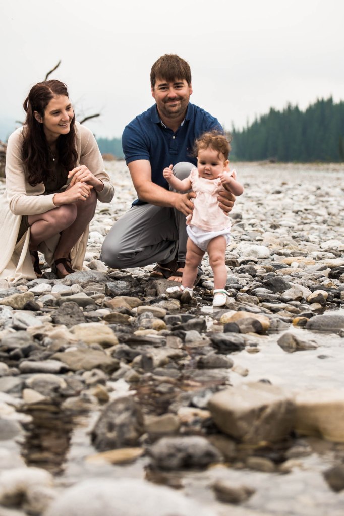 Calgary family photographer, mountain photos, family by the water in the Kananaskis