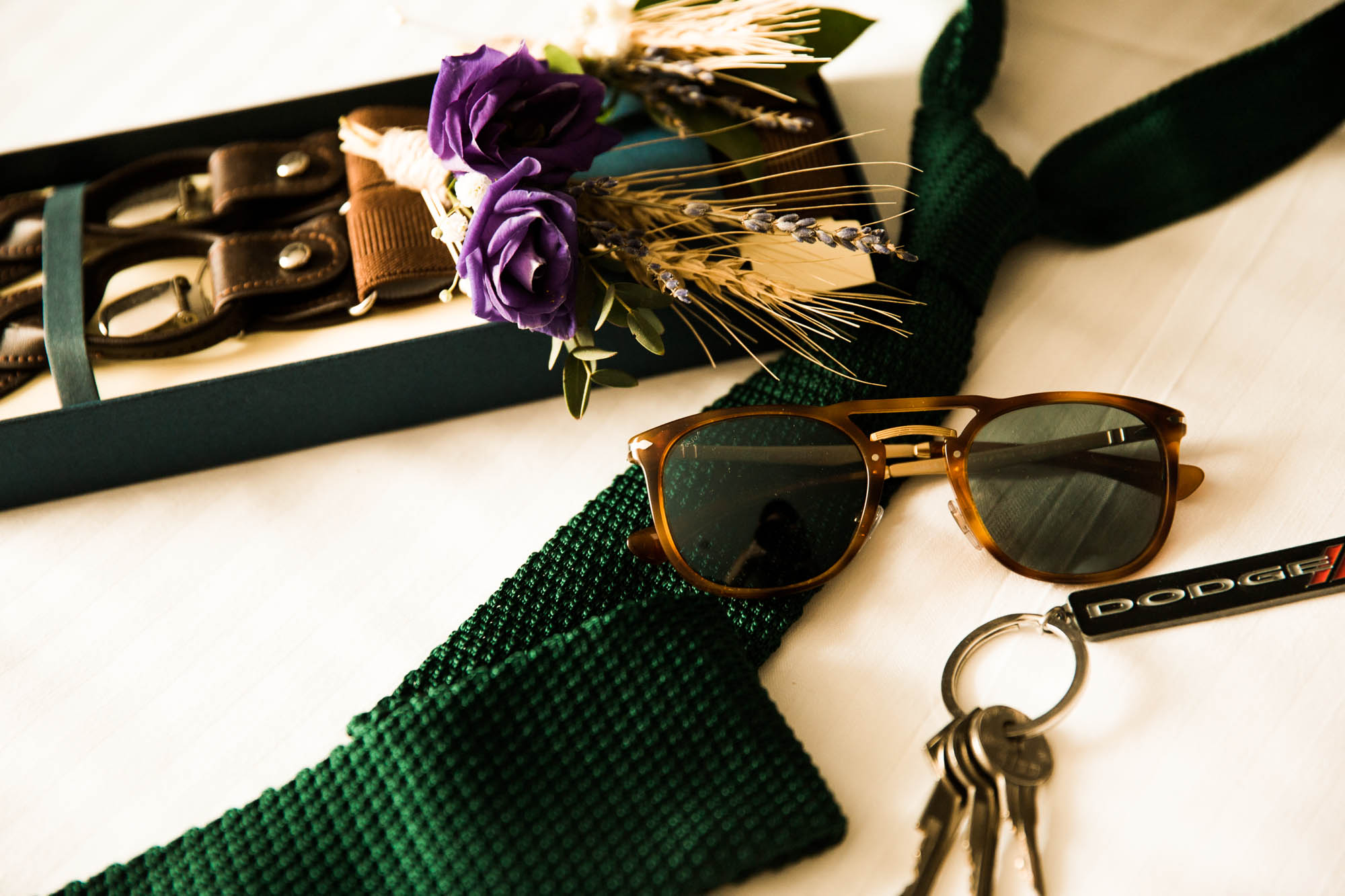 Calgary wedding photographer, the bride and groom getting ready for their wedding ceremony