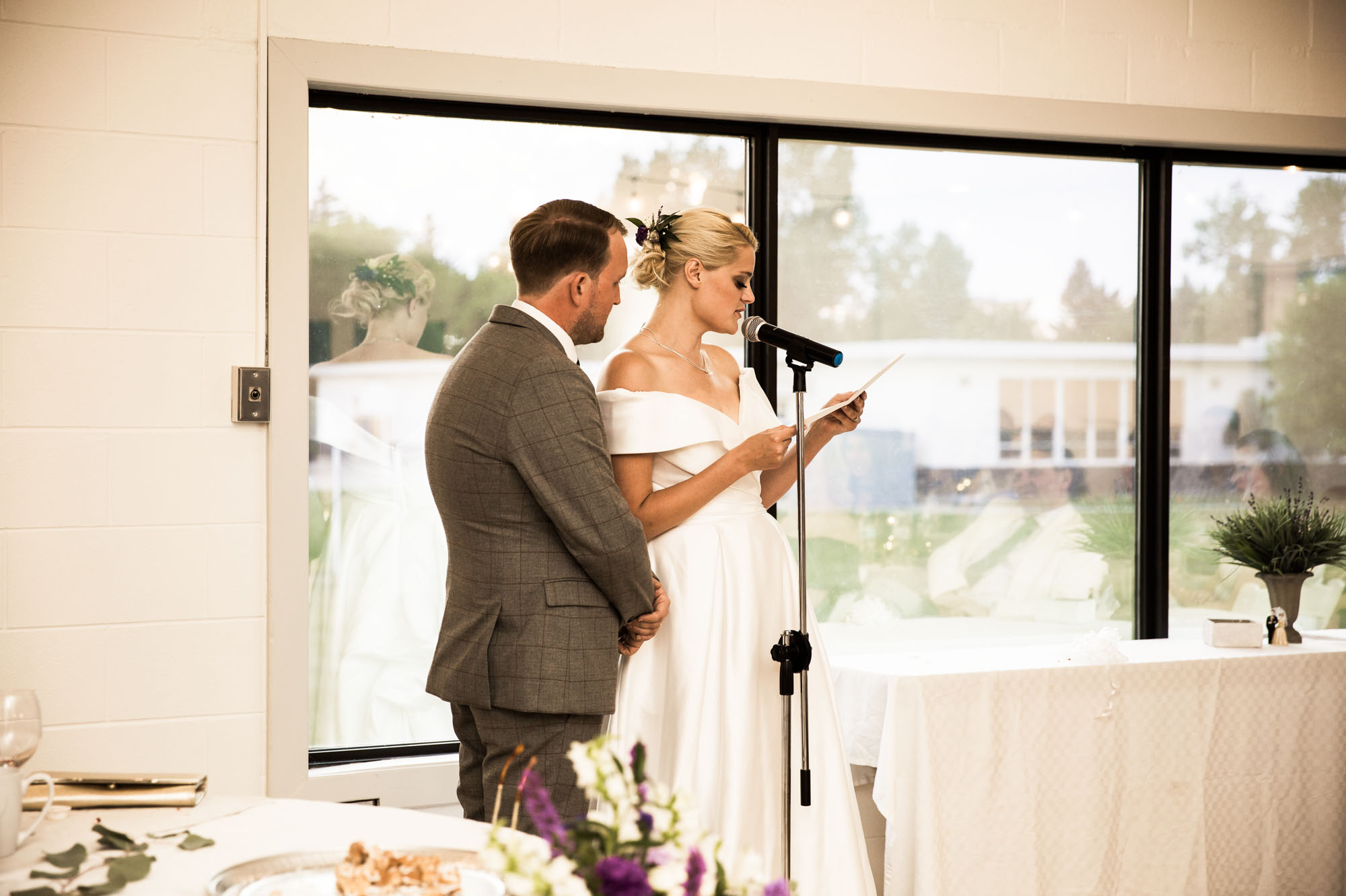 Calgary wedding photographer, the reception