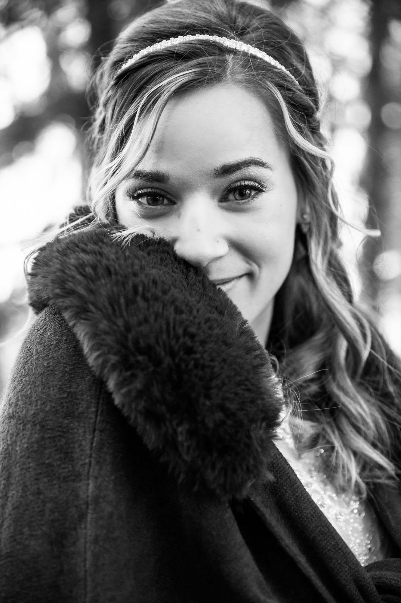 Alberta wedding photographer, wedding at the MVE The Heritage Centre in Cremona, bride and groom during their winter barn wedding