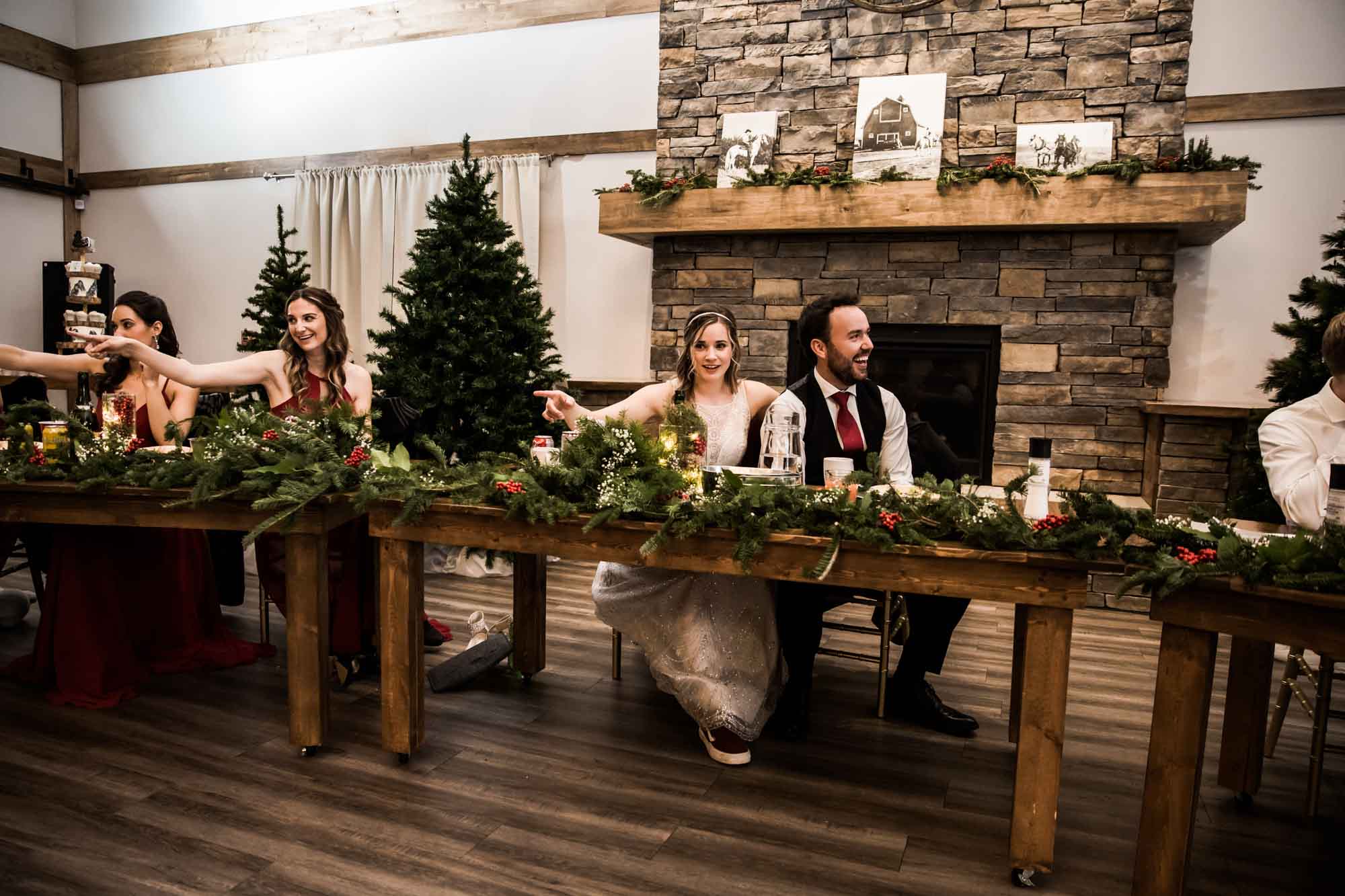Alberta wedding photographer, wedding at the MVE The Heritage Centre in Cremona, bride and groom during their winter barn wedding