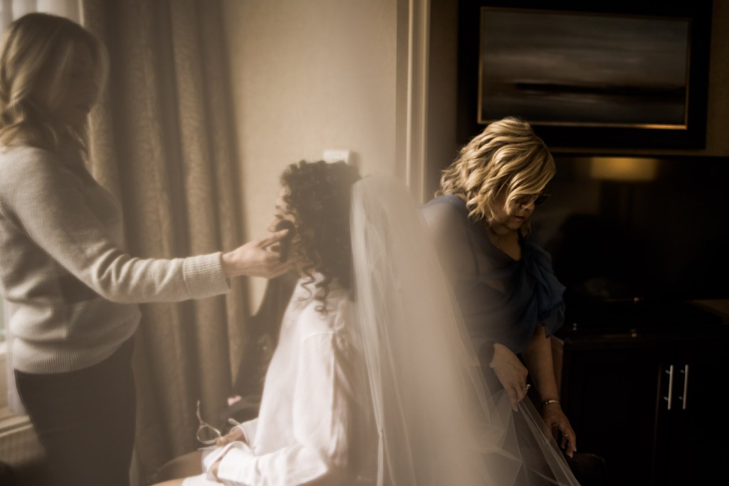 Banff wedding photographer, a couple on their wedding day at the Rimrock, St Mary's Parish in Banff National Park