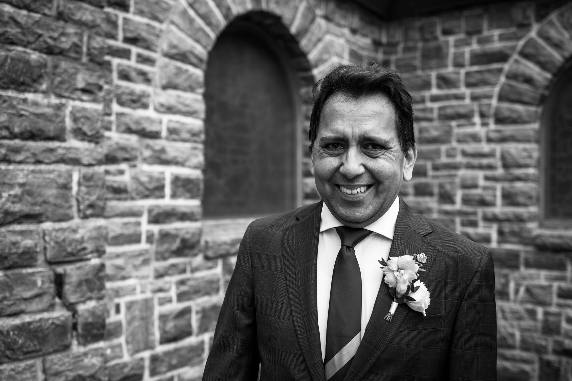 Banff wedding photographer, a couple on their wedding day at the Rimrock, St Mary's Parish in Banff National Park