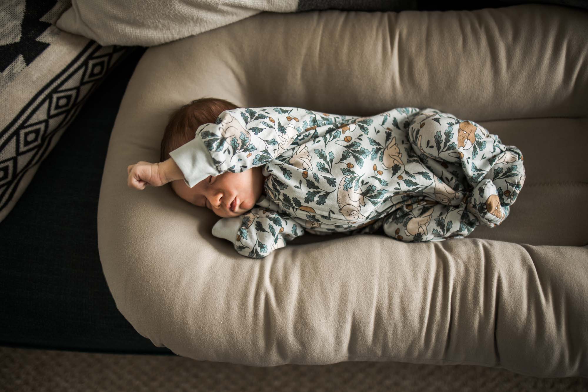 Calgary maternity and newborn photographer, in-home lifestyle baby photos