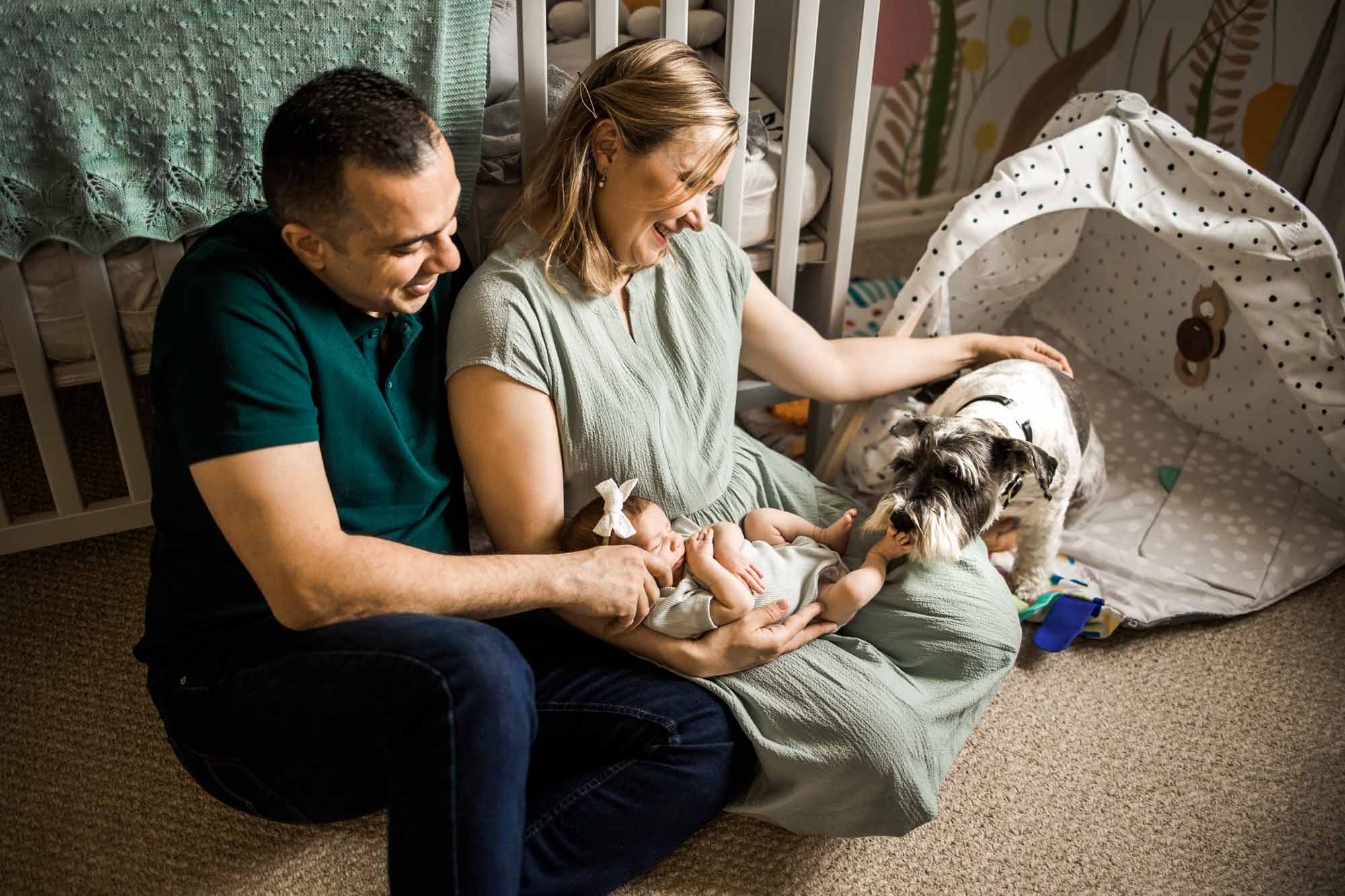 Calgary maternity and newborn photographer, in-home lifestyle baby photos