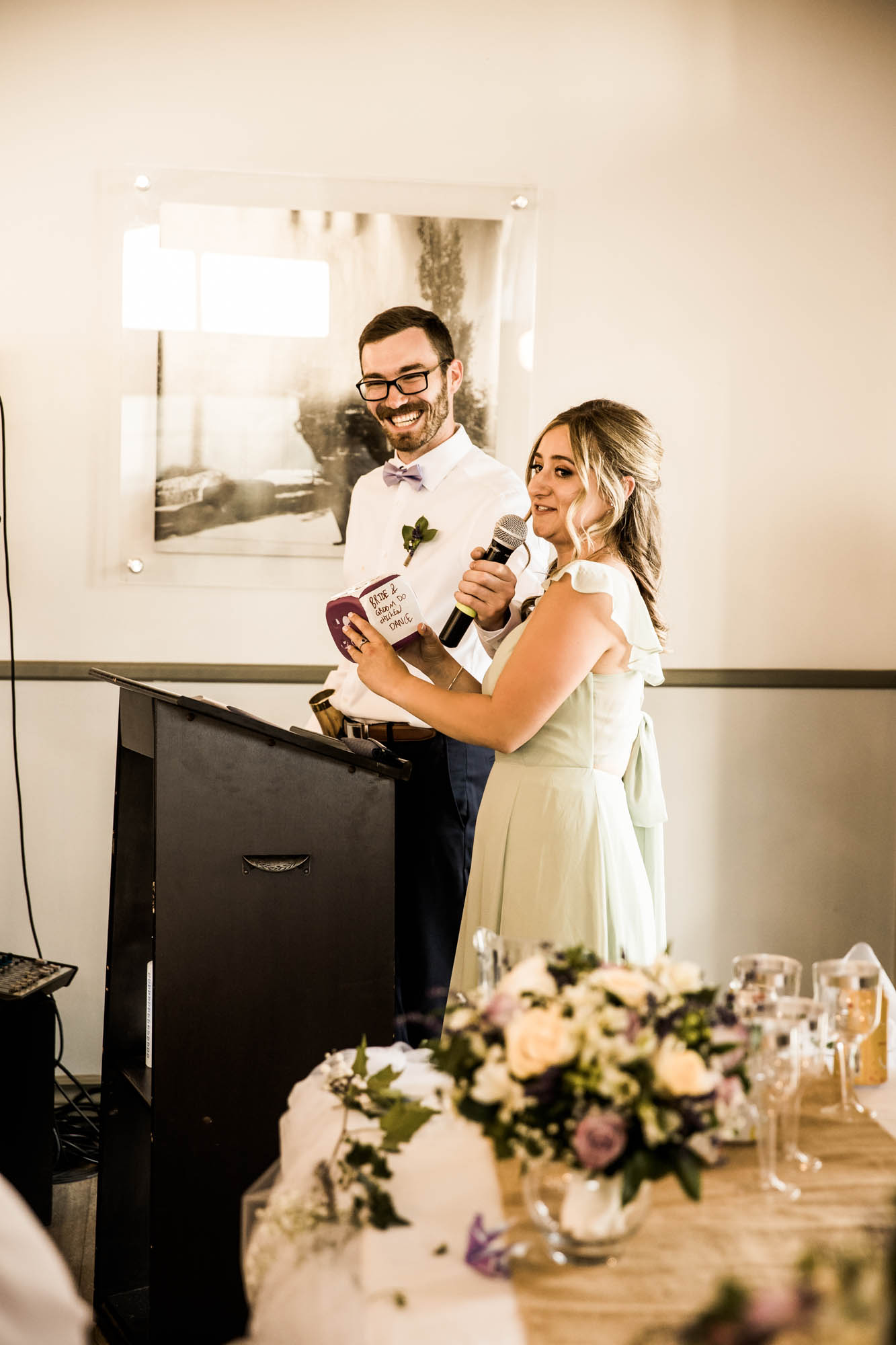 Calgary and Kananaskis Country wedding photographer, wedding ceremony and reception at Crestmont community hall in Calgary