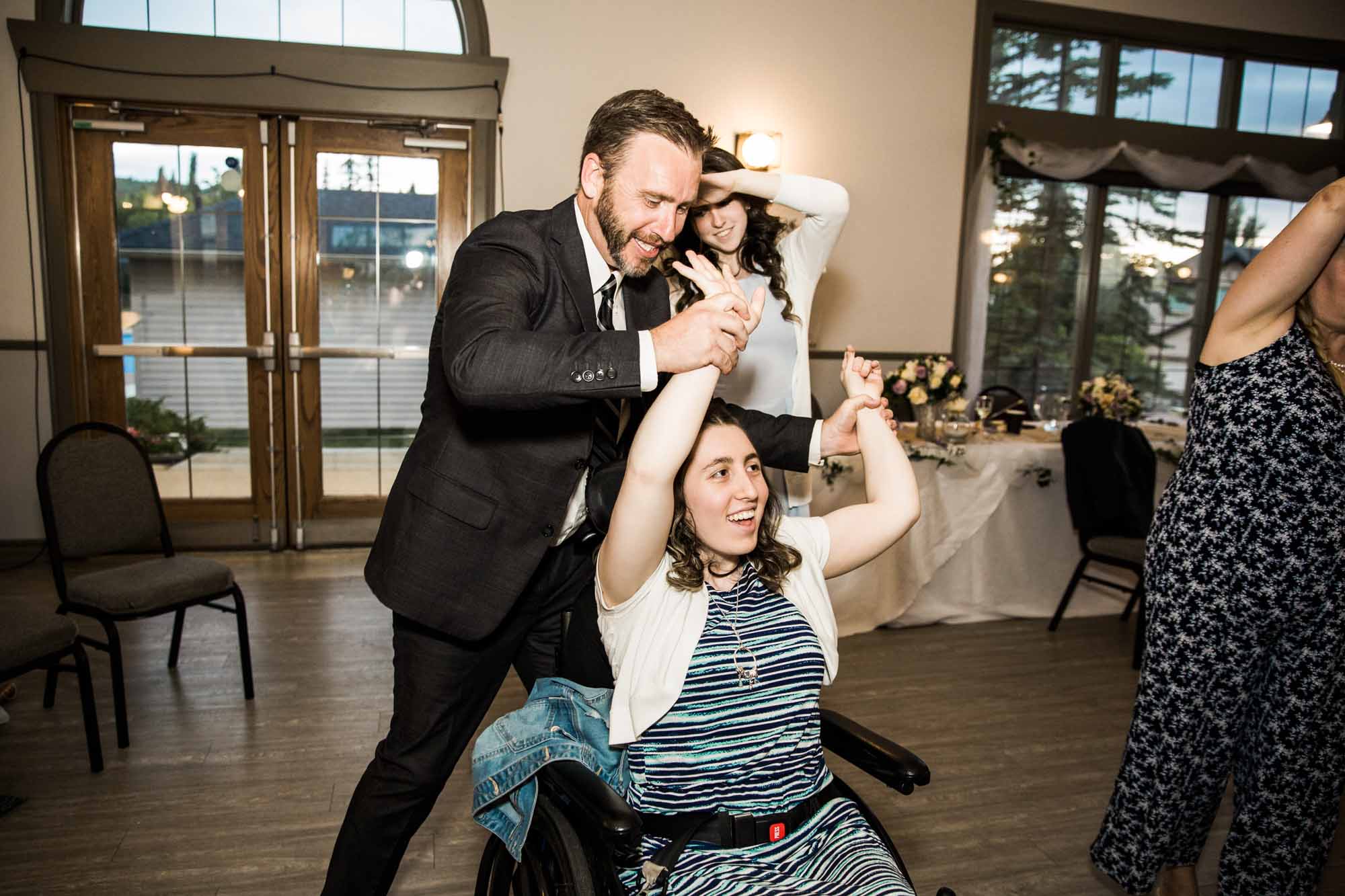 Calgary and Kananaskis Country wedding photographer, wedding ceremony and reception at Crestmont community hall in Calgary