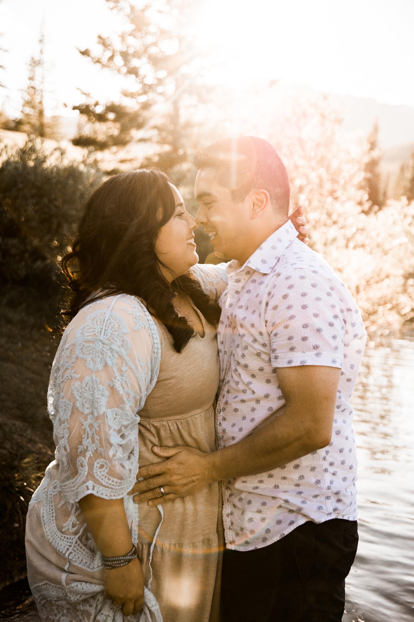 Calgary, Kananaskis, Banff lifestyle family photographer, family in the mountains in Kananaskis Country in front of the Elbow River