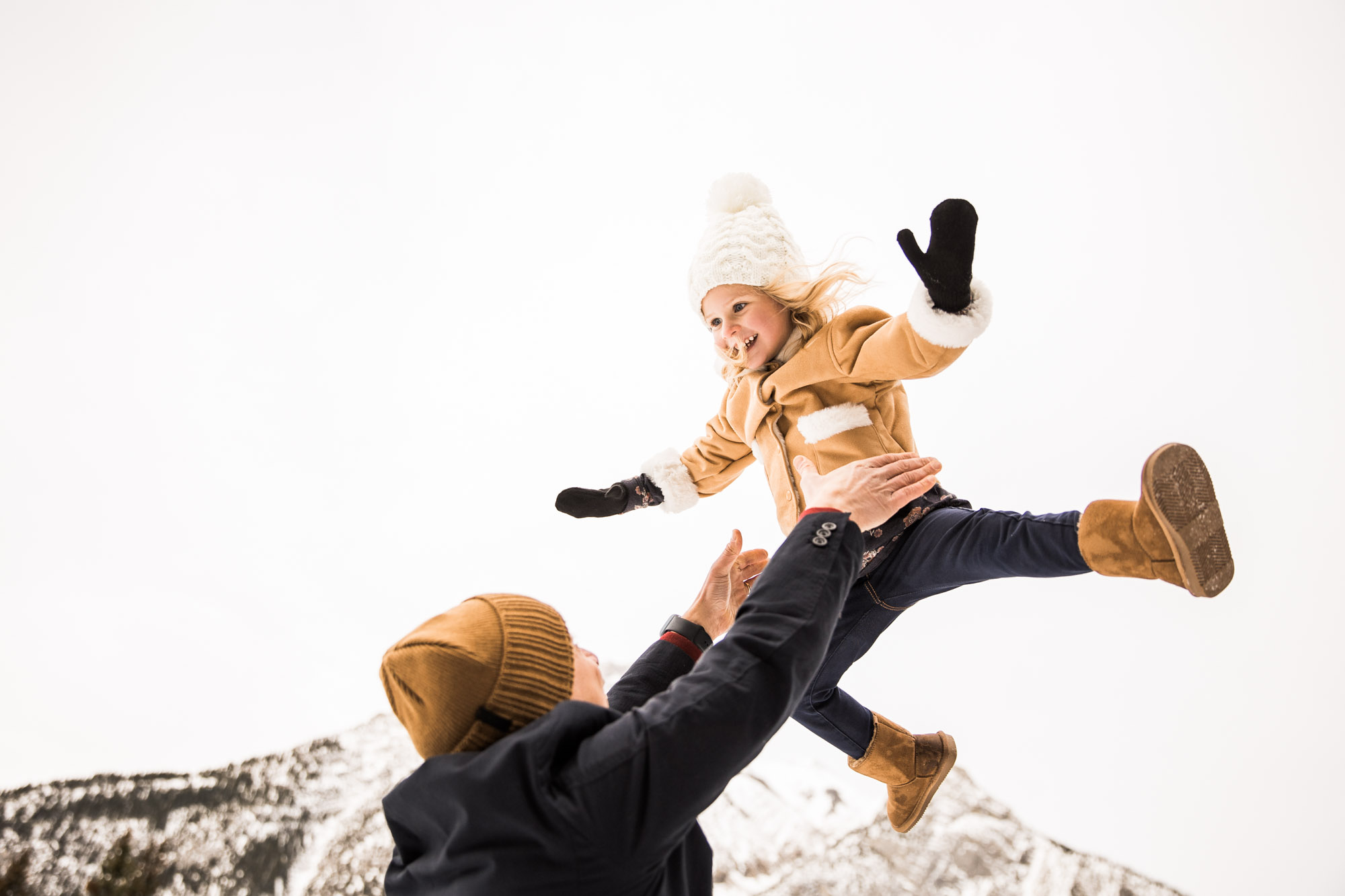 Calgary, Kananaskis, Banff lifestyle family photographer, family in front of the mountains in Kananaskis Country during their family photos
