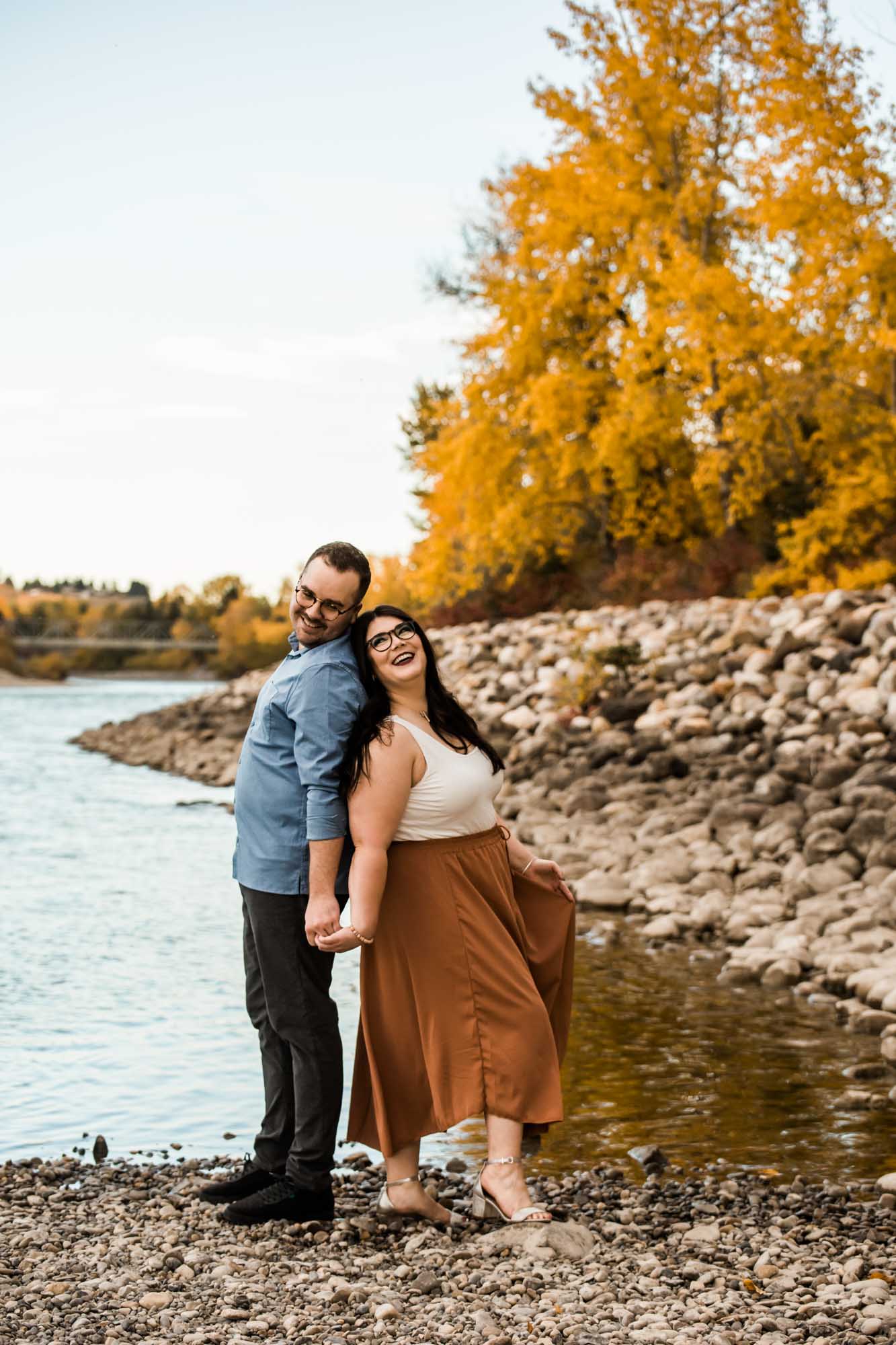 Posing prompts for couples, engagement, wedding photography, couple being posed by photographer during engagement or wedding photos