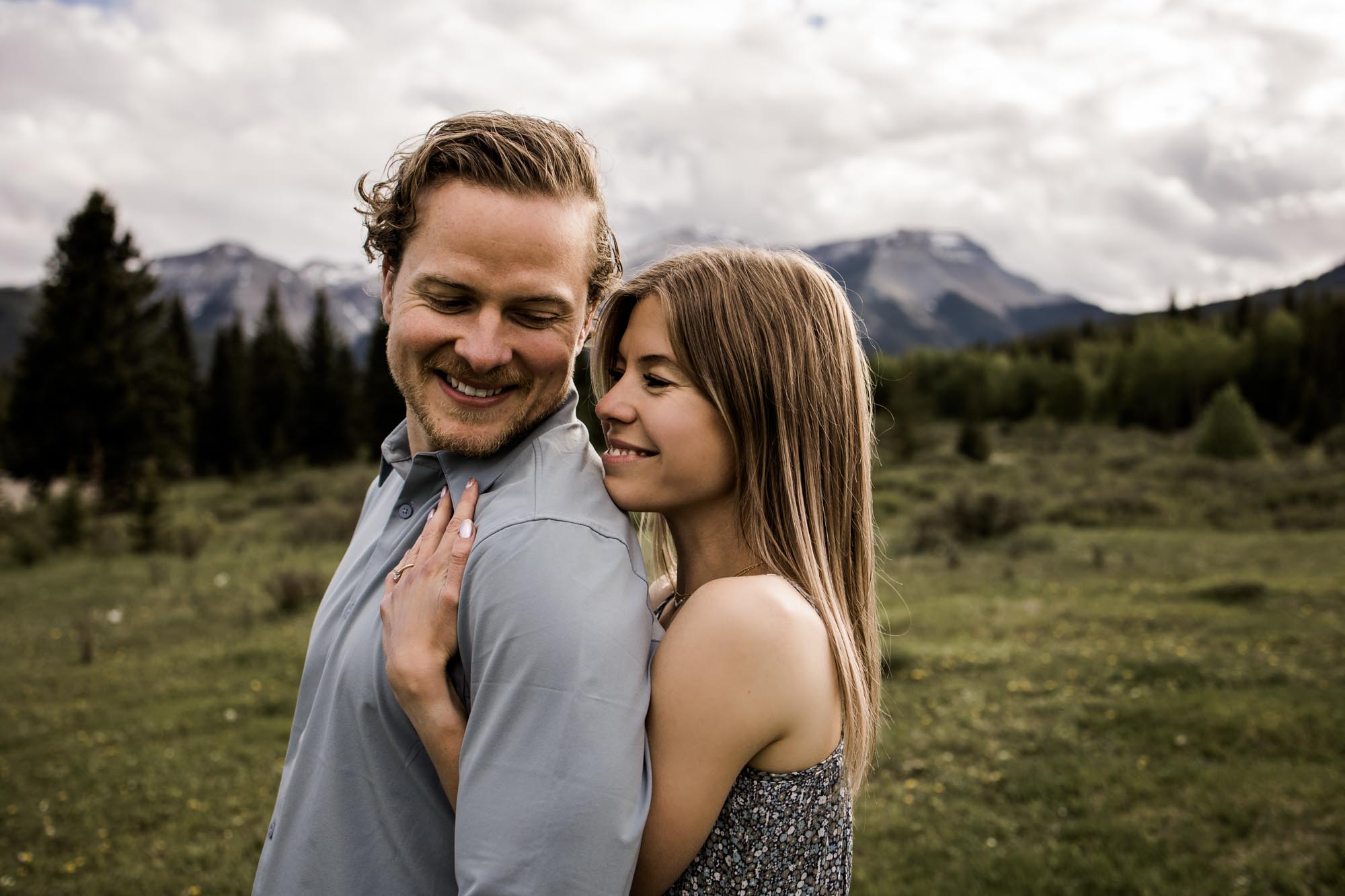 Posing prompts for couples, engagement, wedding photography, couple being posed by photographer during engagement or wedding photos