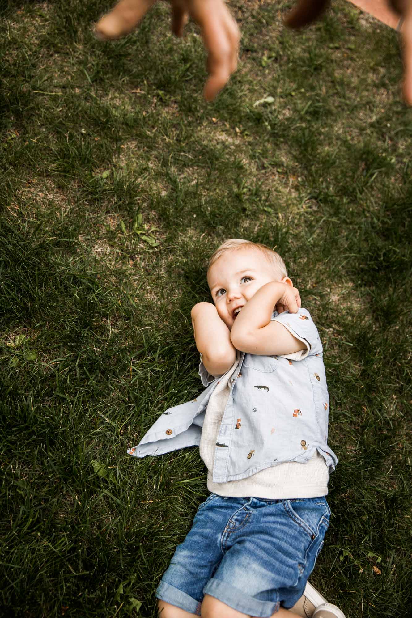 Calgary, Banff, Kananaskis lifestyle family photographer, extended family posing during their extended family photoshoot in Calgary
