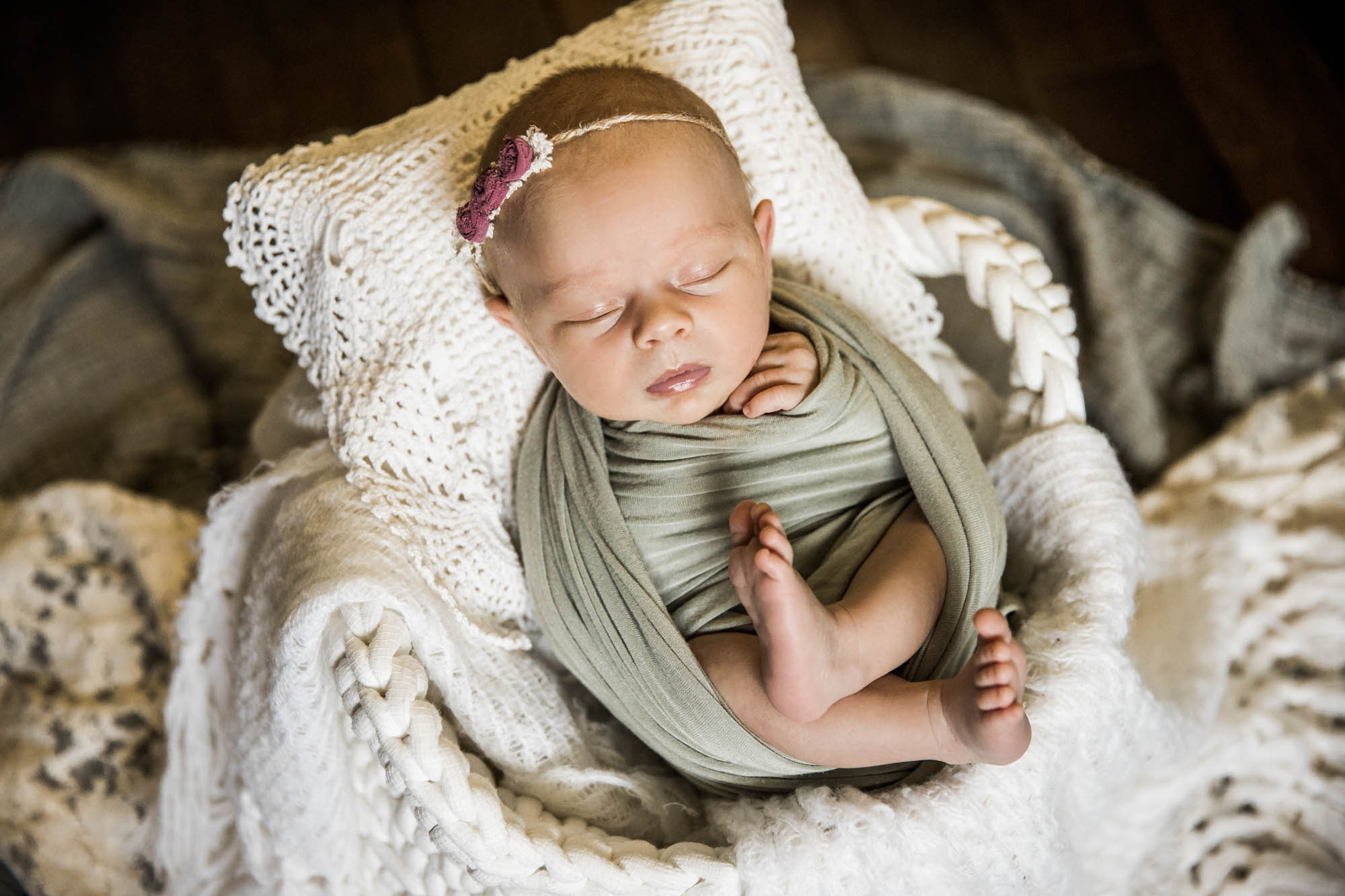 Calgary lifestyle maternity and newborn photographer, family with their newborn baby during their in-home photo session