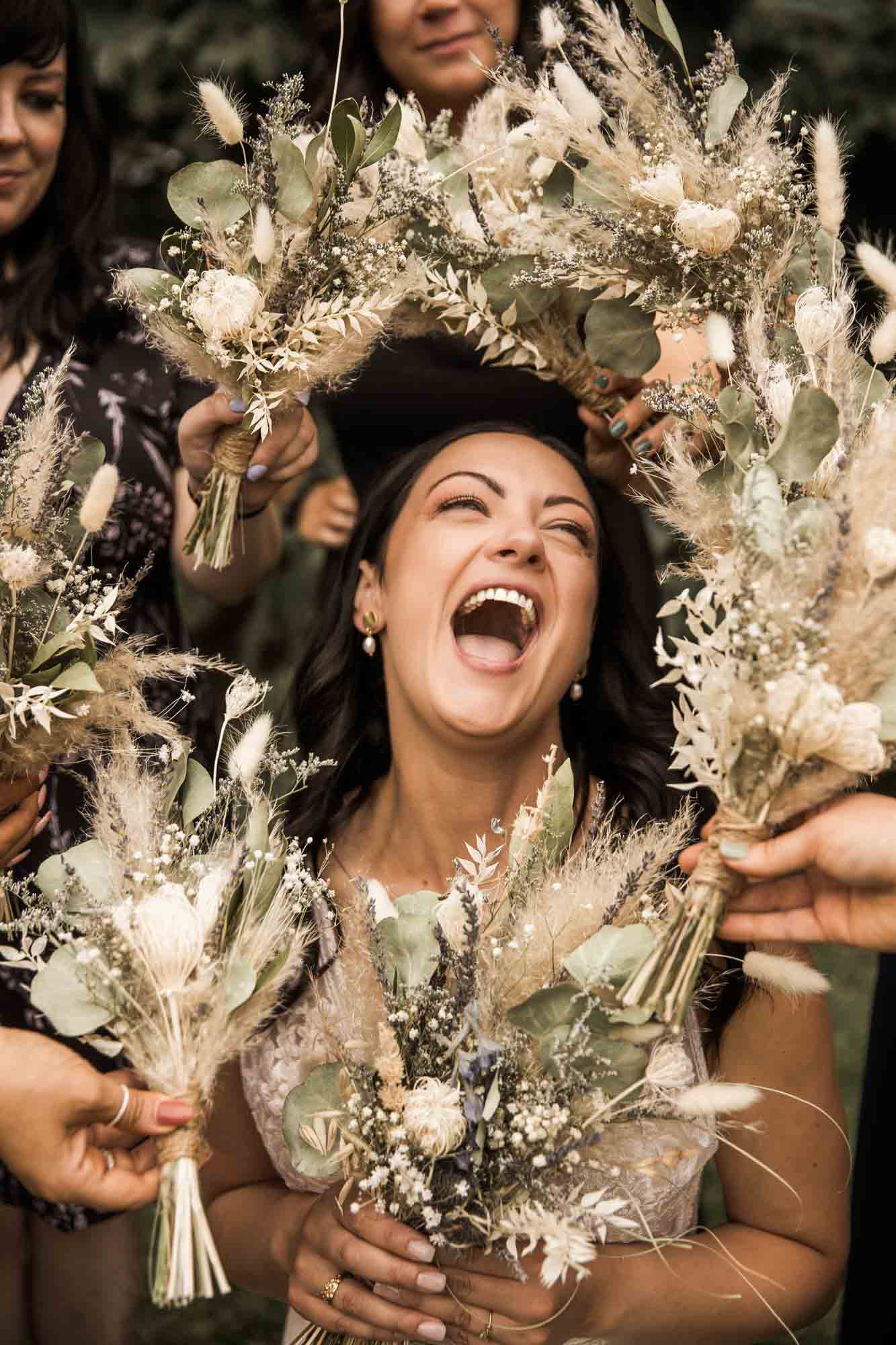 Calgary wedding photographer, candid photos of a micro intimate wedding at Two House Brewery small casual restaurant downtown Calgary