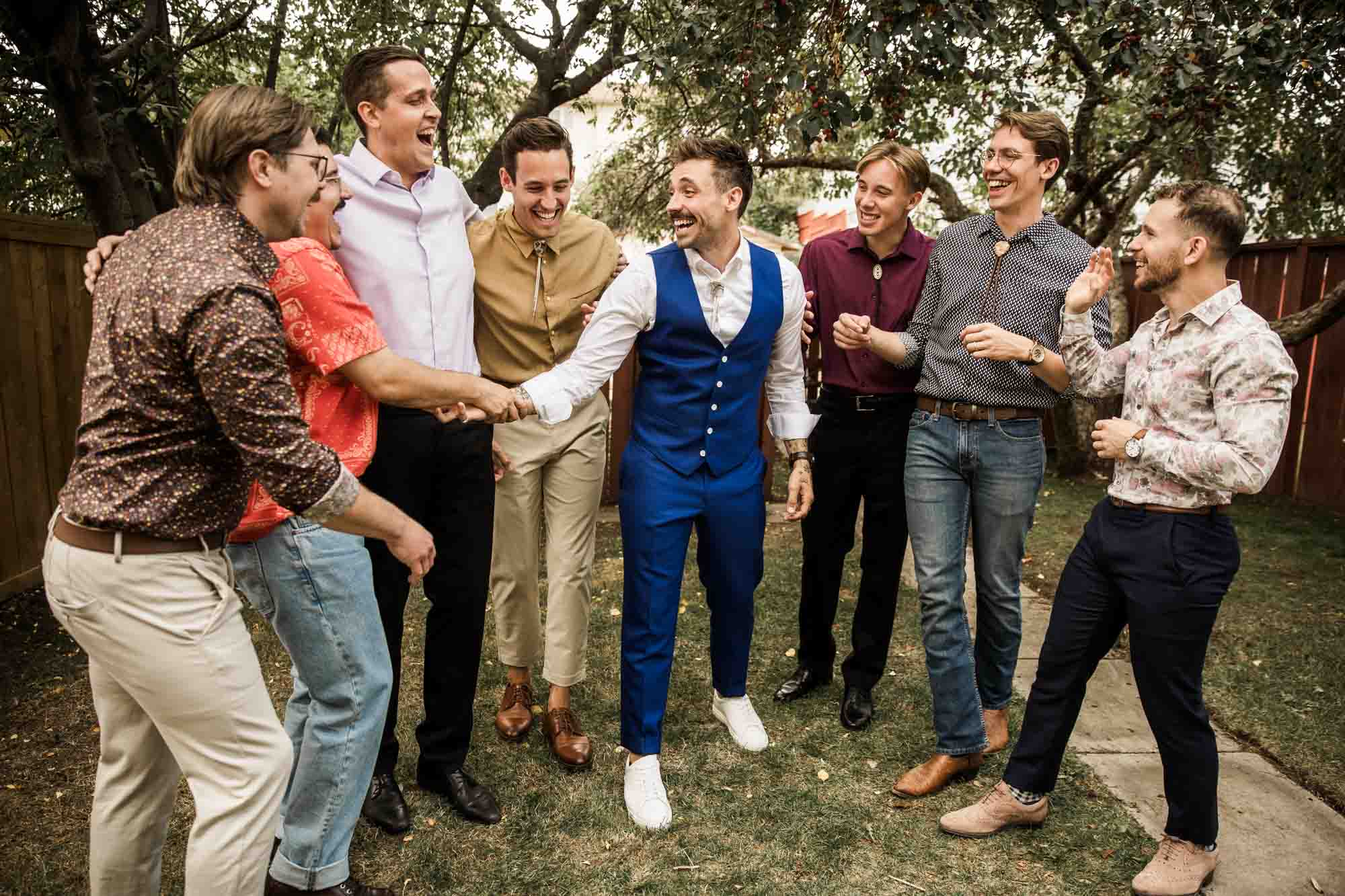 Calgary wedding photographer, candid photos of a micro intimate wedding at Two House Brewery small casual restaurant downtown Calgary