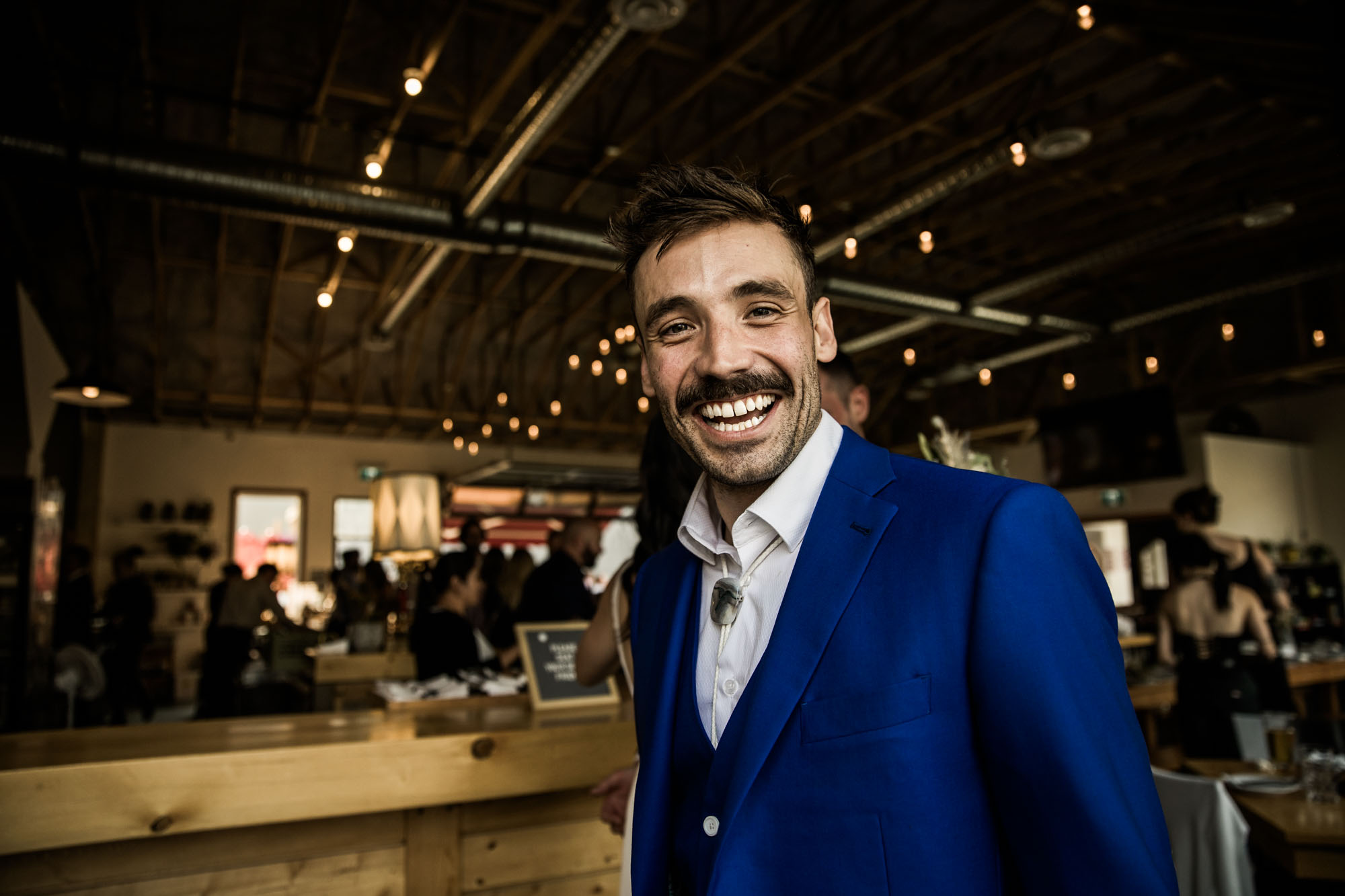 Calgary wedding photographer, candid photos of a micro intimate wedding at Two House Brewery small casual restaurant downtown Calgary