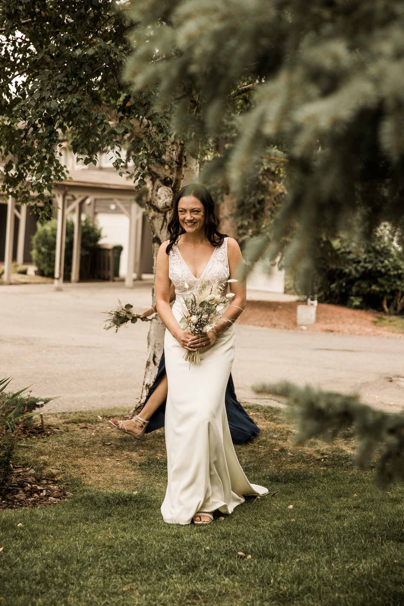 Calgary wedding photographer, candid photos of a micro intimate wedding at Two House Brewery small casual restaurant downtown Calgary