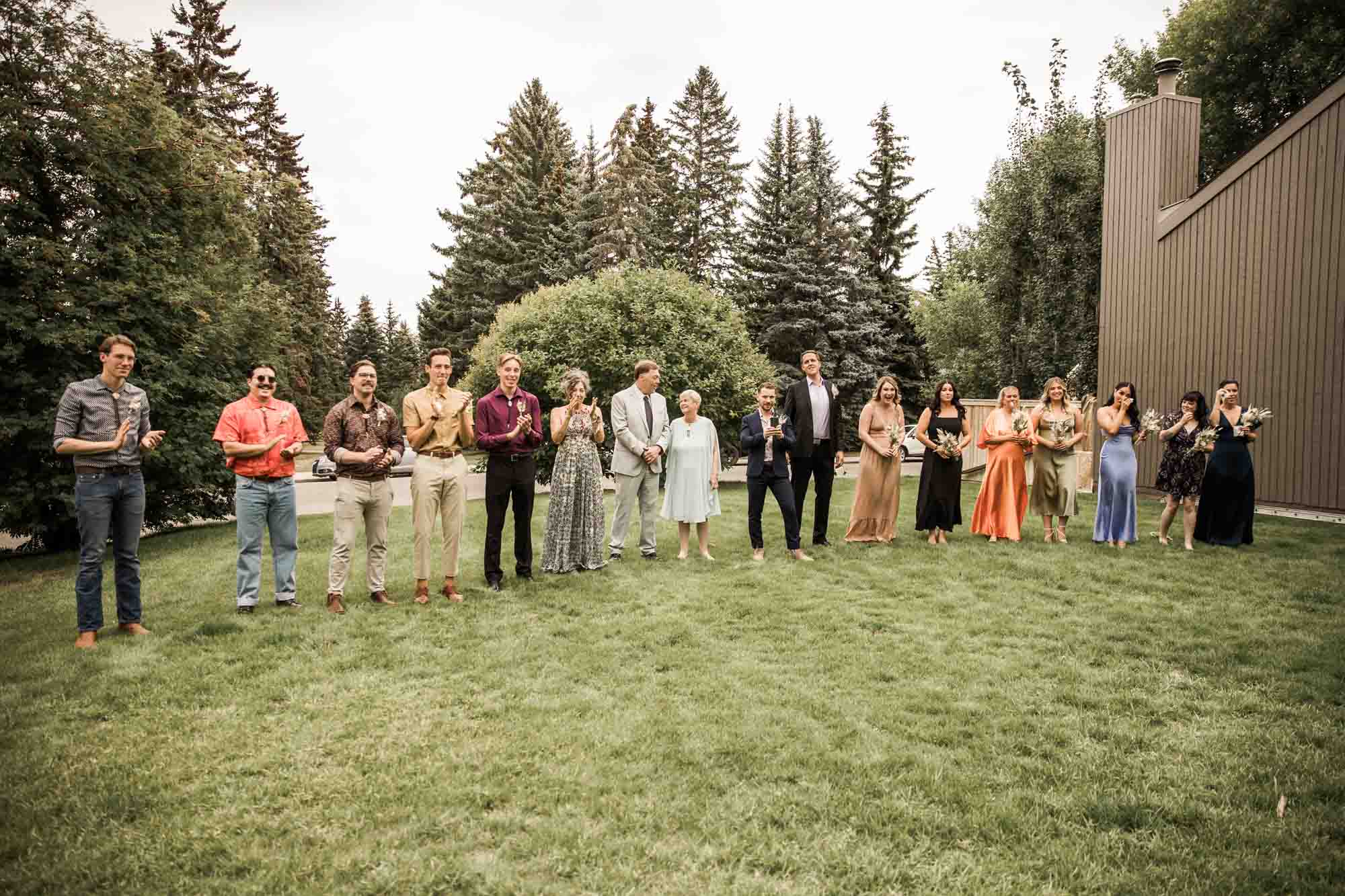 Calgary wedding photographer, candid photos of a micro intimate wedding at Two House Brewery small casual restaurant downtown Calgary