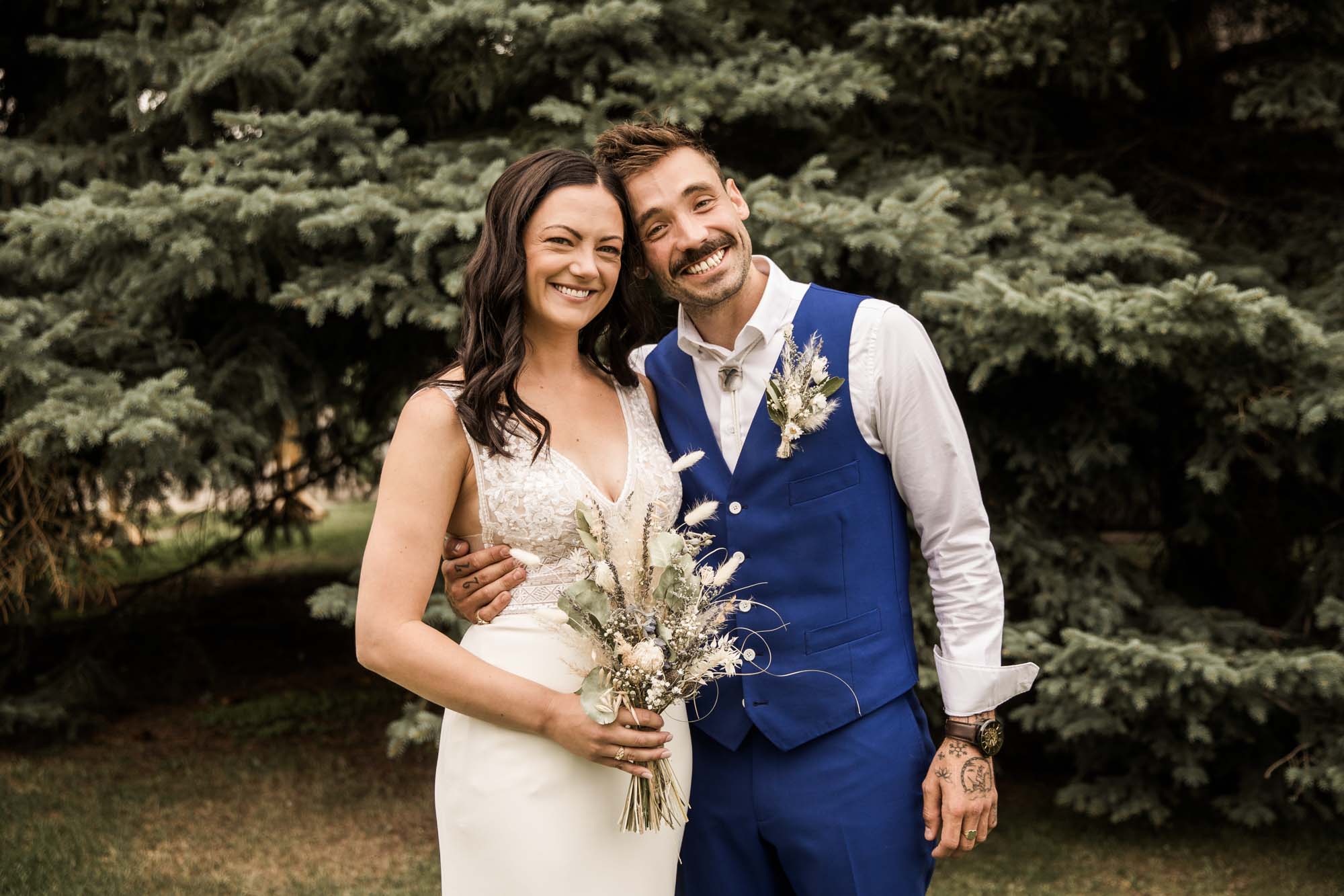 Calgary wedding photographer, candid photos of a micro intimate wedding at Two House Brewery small casual restaurant downtown Calgary