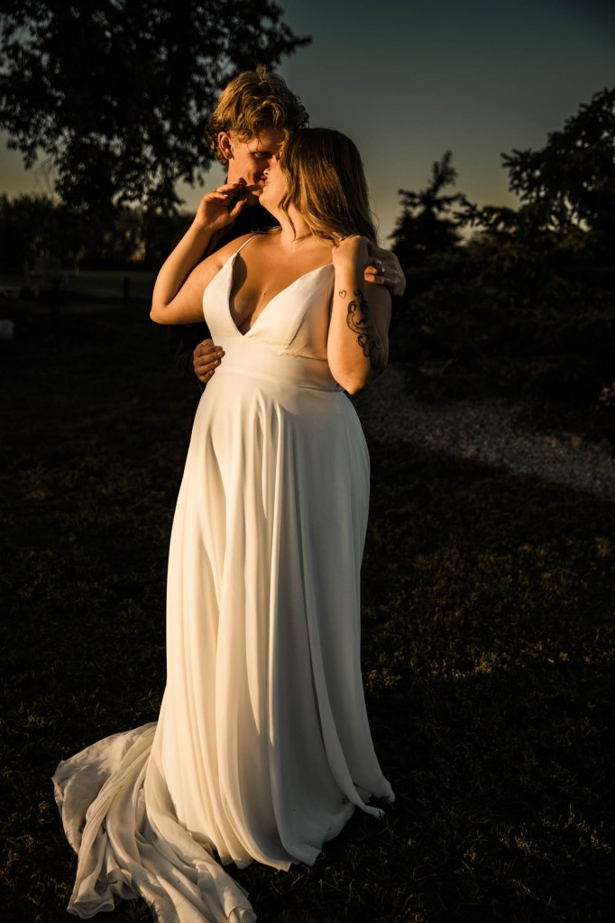 Calgary Alberta wedding photographer, farm, rustic, country, summer, sunflower wedding on a private property