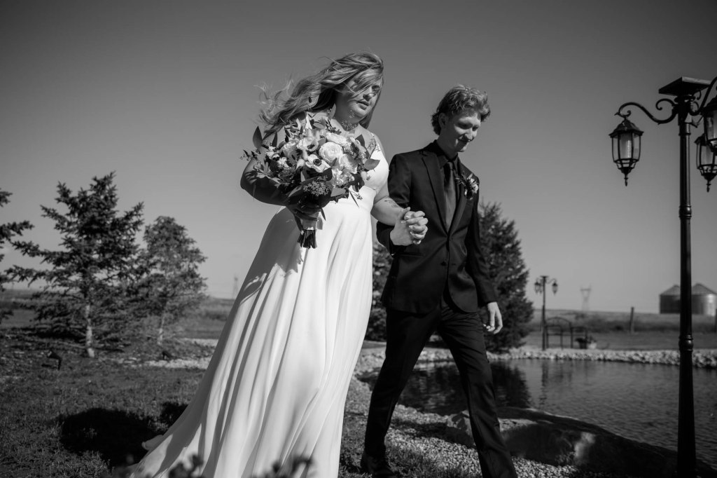 Calgary Alberta wedding photographer, farm, rustic, country, summer, sunflower wedding on a private property