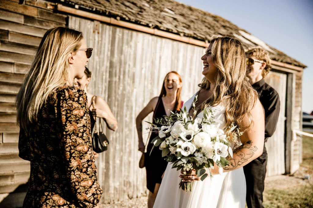 Calgary Alberta wedding photographer, farm, rustic, country, summer, sunflower wedding on a private property