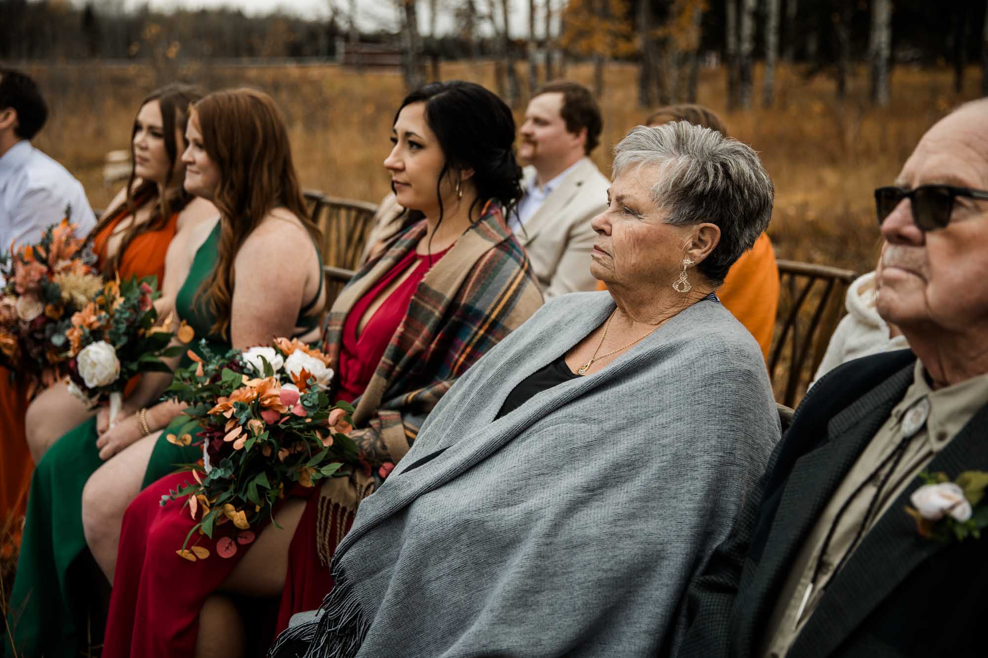 Folk Tree Lodge wedding, Calgary, Banff and Canmore wedding photographer, micro wedding, intimate ceremony on a beautiful rustic lodge property outside of Bragg Creek by Kananaskis Country