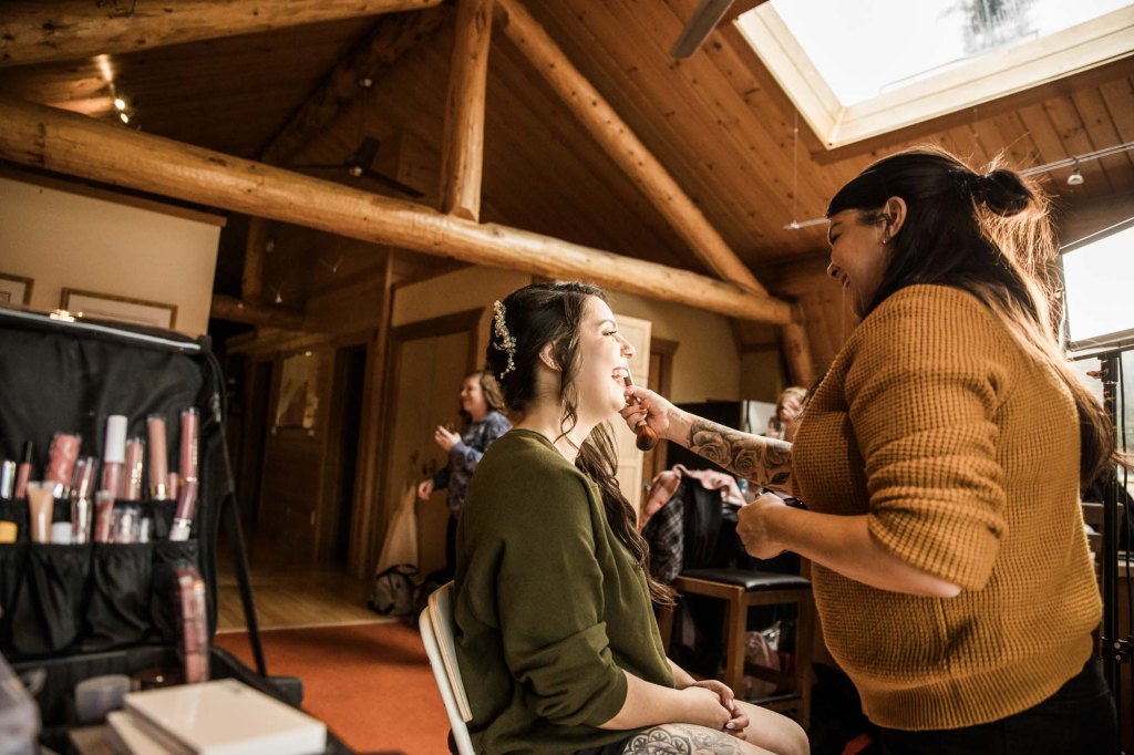 Folk Tree Lodge wedding, Calgary, Banff and Canmore wedding photographer, micro wedding, intimate ceremony on a beautiful lodge property outside of Bragg Creek by Kananaskis Country