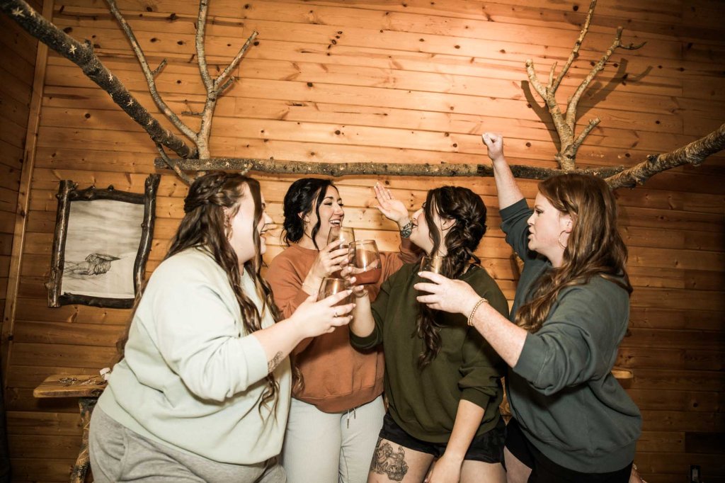 Folk Tree Lodge wedding, Calgary, Banff and Canmore wedding photographer, micro wedding, intimate ceremony on a beautiful rustic lodge property outside of Bragg Creek by Kananaskis Country