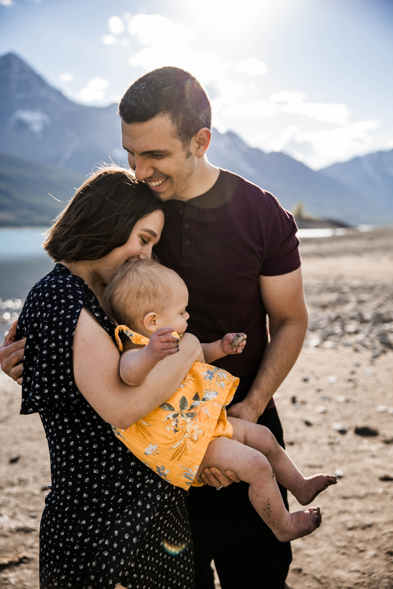 Calgary, Kananaskis Country, Canmore, Banff family photographer, family during their photoshoot in the mountains in Kananaskis Country