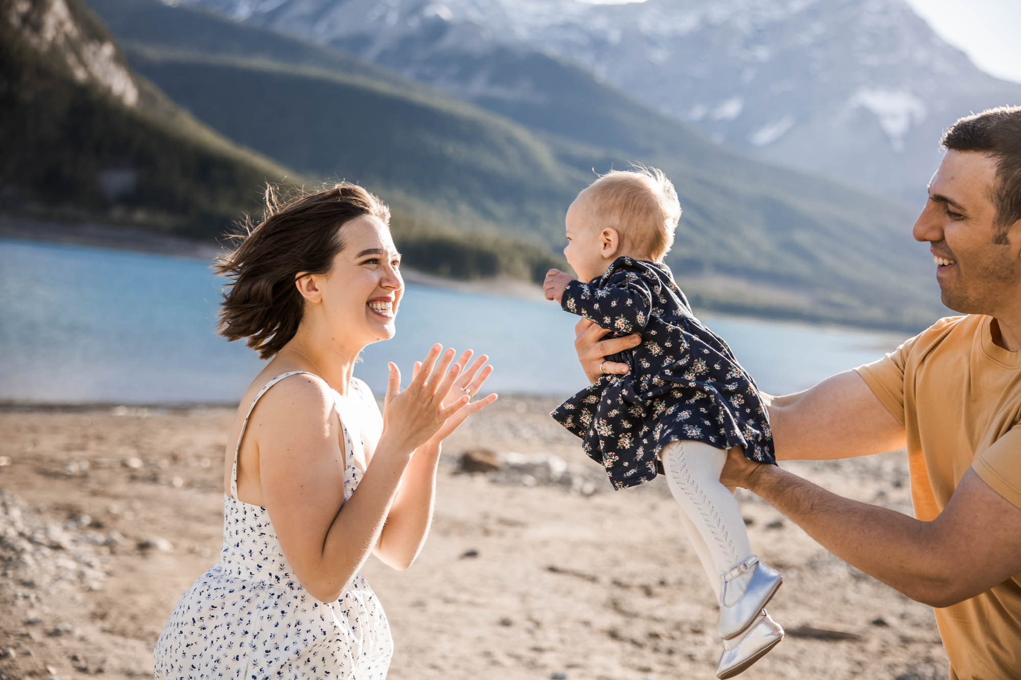 Calgary, Kananaskis Country, Canmore, Banff family photographer, family during their photoshoot in the mountains in Kananaskis Country