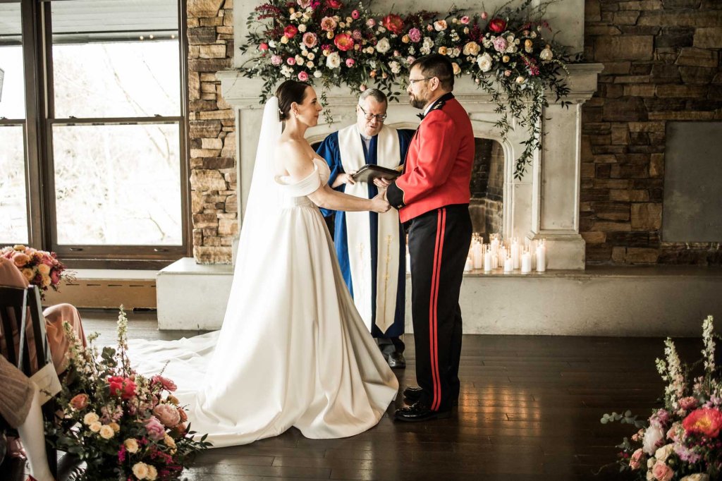 Calgary wedding photographer, intimate restaurant wedding, micro wedding, Lake House on Lake Bonavista, Palliser Hotel downtown