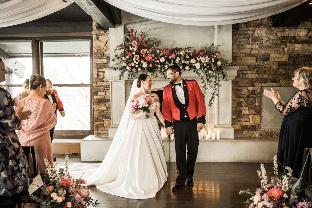 Calgary wedding photographer, intimate restaurant wedding, micro wedding, Lake House on Lake Bonavista, Palliser Hotel downtown