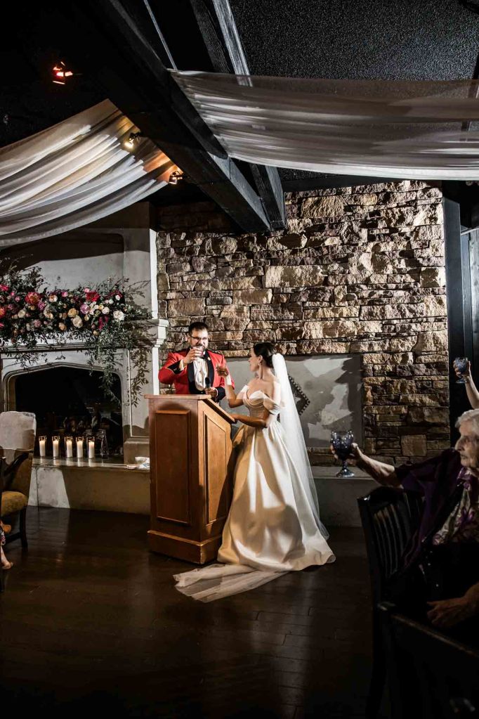 Calgary wedding photographer, intimate restaurant wedding, micro wedding, Lake House on Lake Bonavista, Palliser Hotel downtown