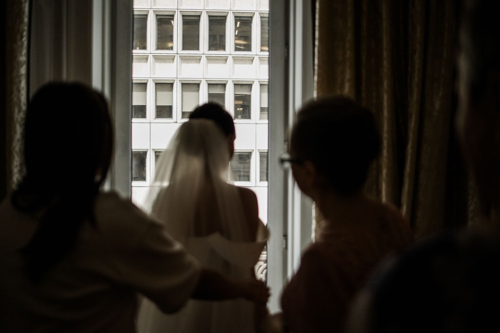 Calgary wedding photographer, intimate restaurant wedding, micro wedding, Lake House on Lake Bonavista, Palliser Hotel downtown