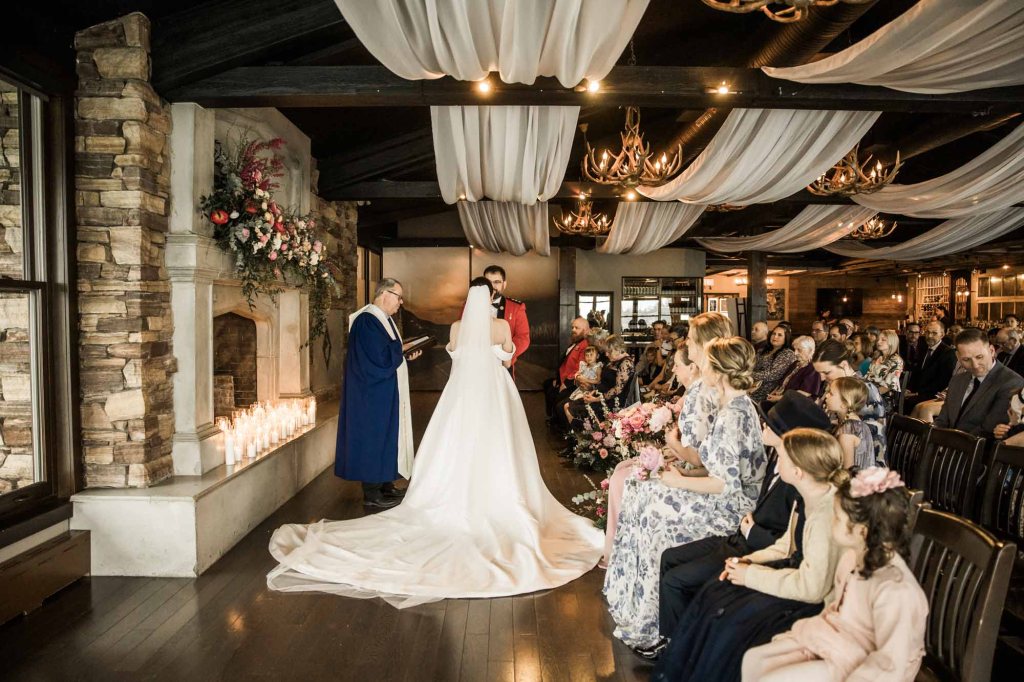 Calgary wedding photographer, intimate restaurant wedding, micro wedding, Lake House on Lake Bonavista, Palliser Hotel downtown