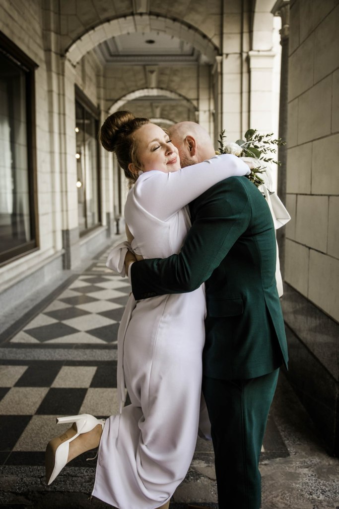 Calgary wedding photographer, intimate restaurant wedding, micro wedding, The Wednesday Room, Stephen Avenue downtown, vintage editorial wedding photography