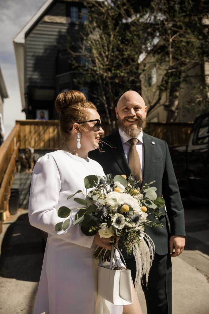 Calgary wedding photographer, intimate restaurant wedding, micro wedding, The Wednesday Room, Stephen Avenue downtown, vintage editorial wedding photography