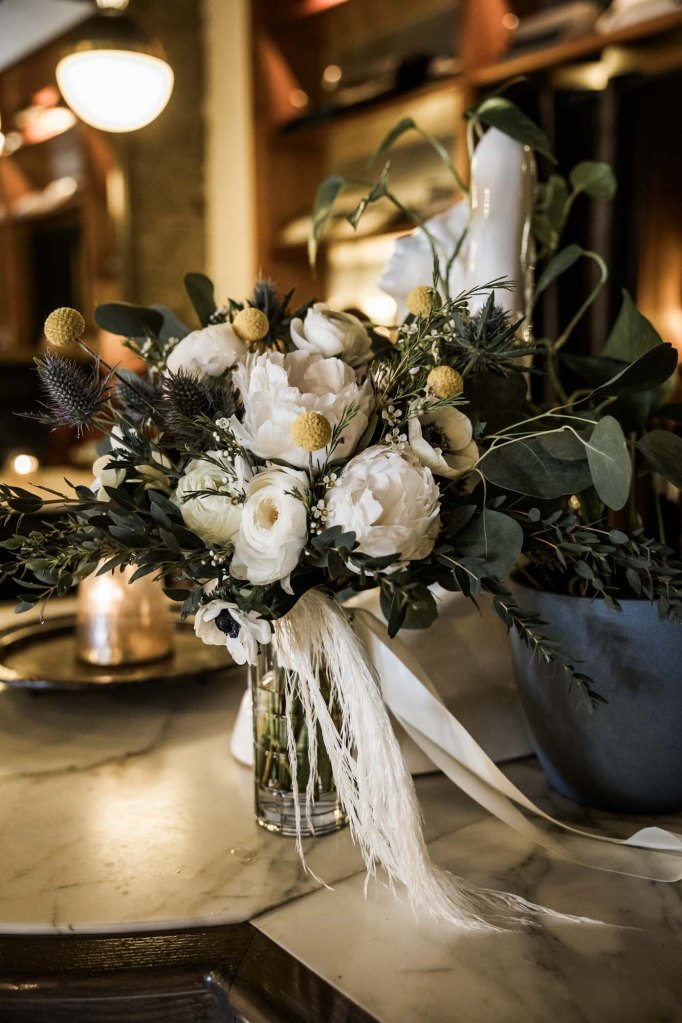 Calgary wedding photographer, intimate restaurant wedding, micro wedding, The Wednesday Room, Stephen Avenue downtown, vintage editorial wedding photography