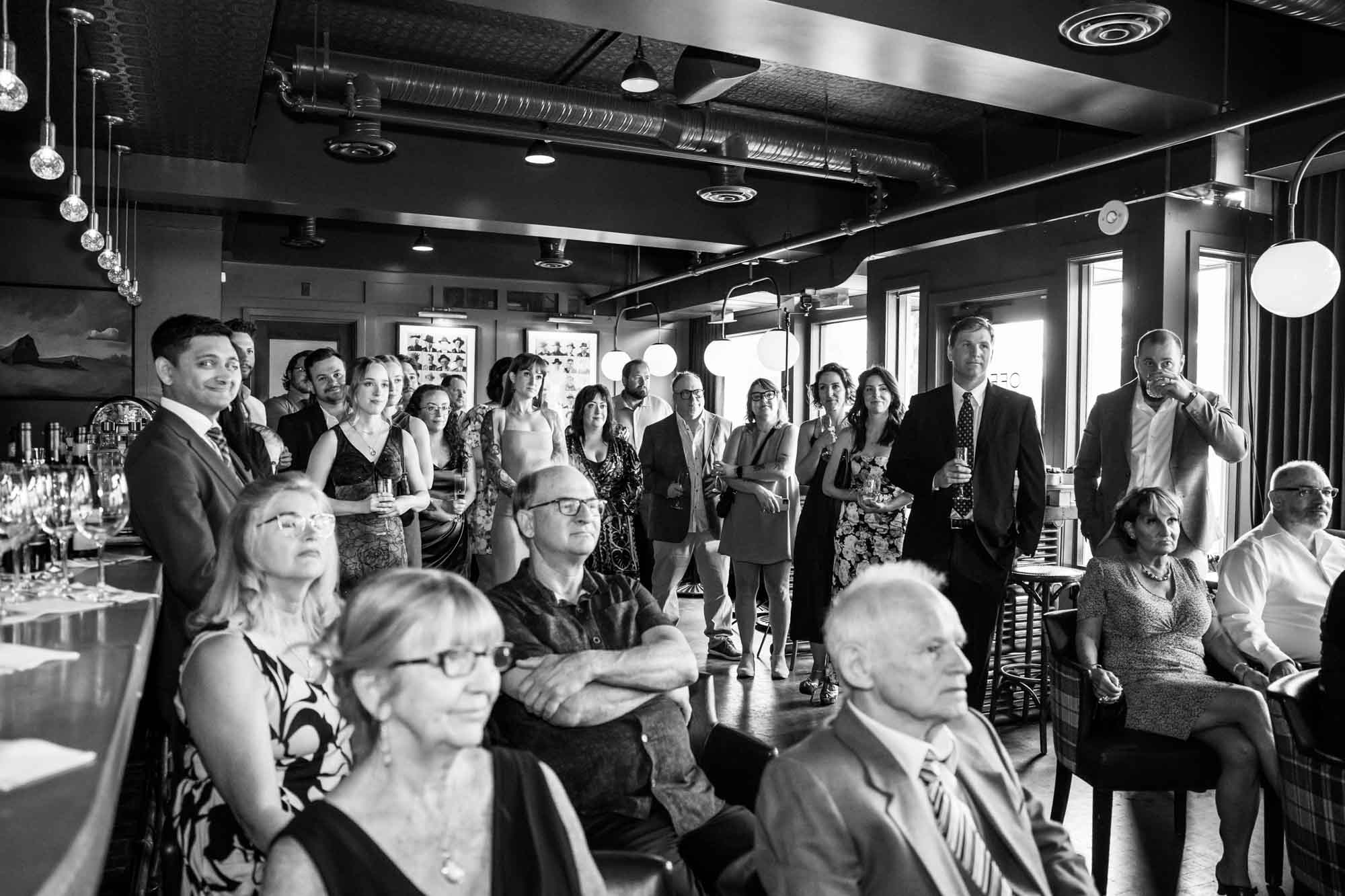 Calgary wedding photographer, wedding at the Nash in Inglewwod, Off cut bar, candid, warm and vibrant micro wedding in a restaurant by Valerie Richer Photography