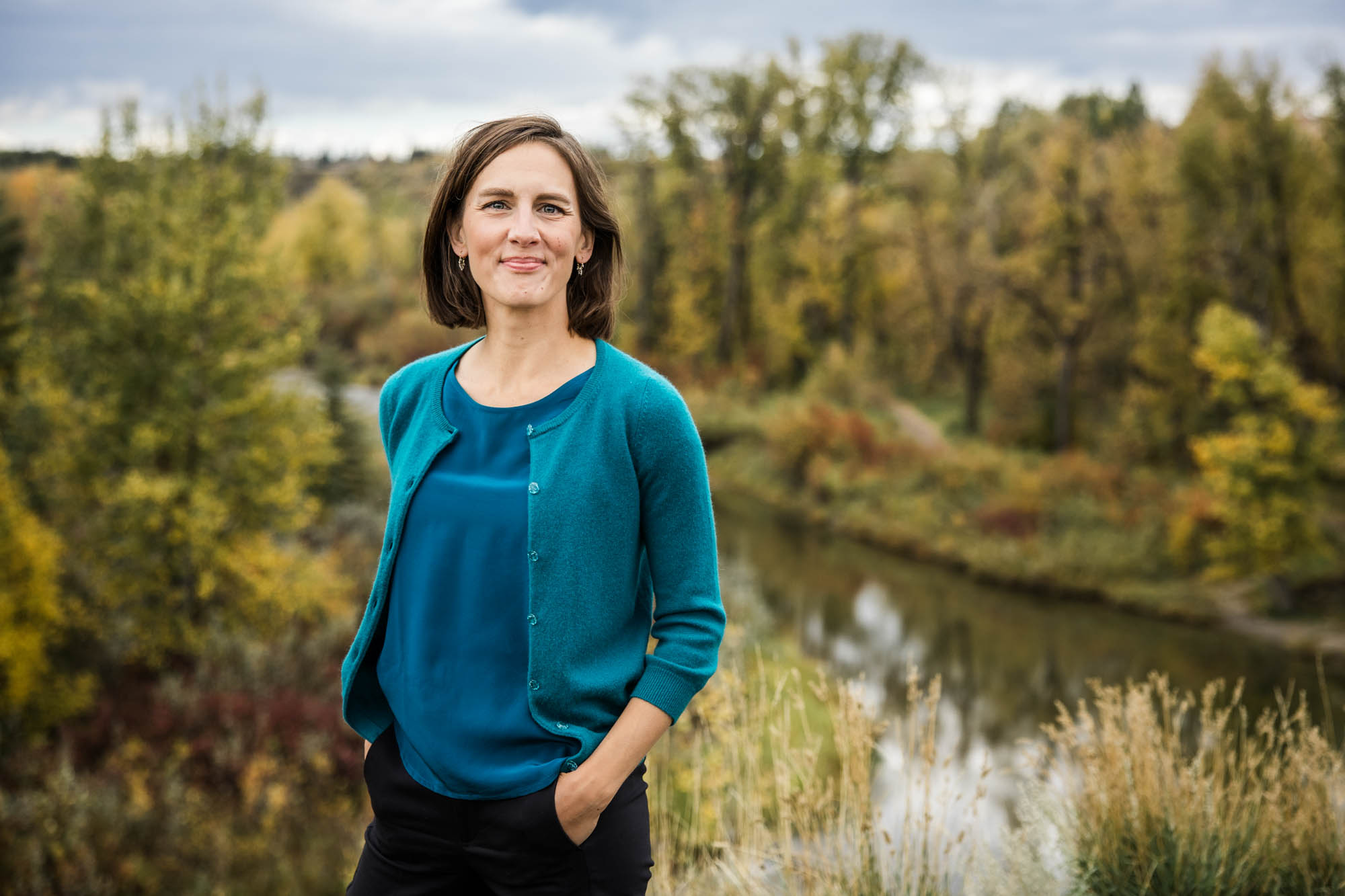 Calgary and Kananaskis branding and headshot photographer, photoshoot for a business owner during a mini session
