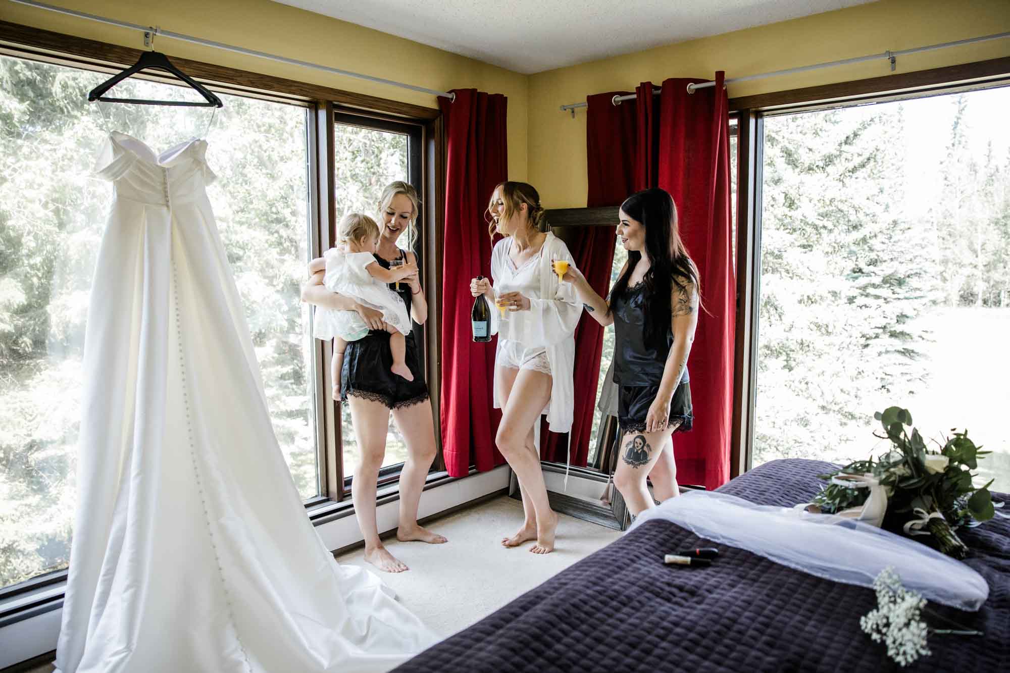 Calgary, Banff, Canmore wedding photographer, intimate, documentary style wedding photography, micro, backyard