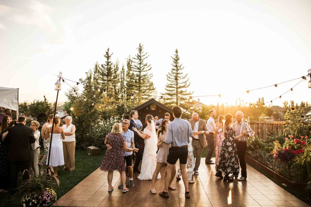 Calgary, Banff, Canmore wedding photographer, intimate, documentary style wedding, editorial, backyard