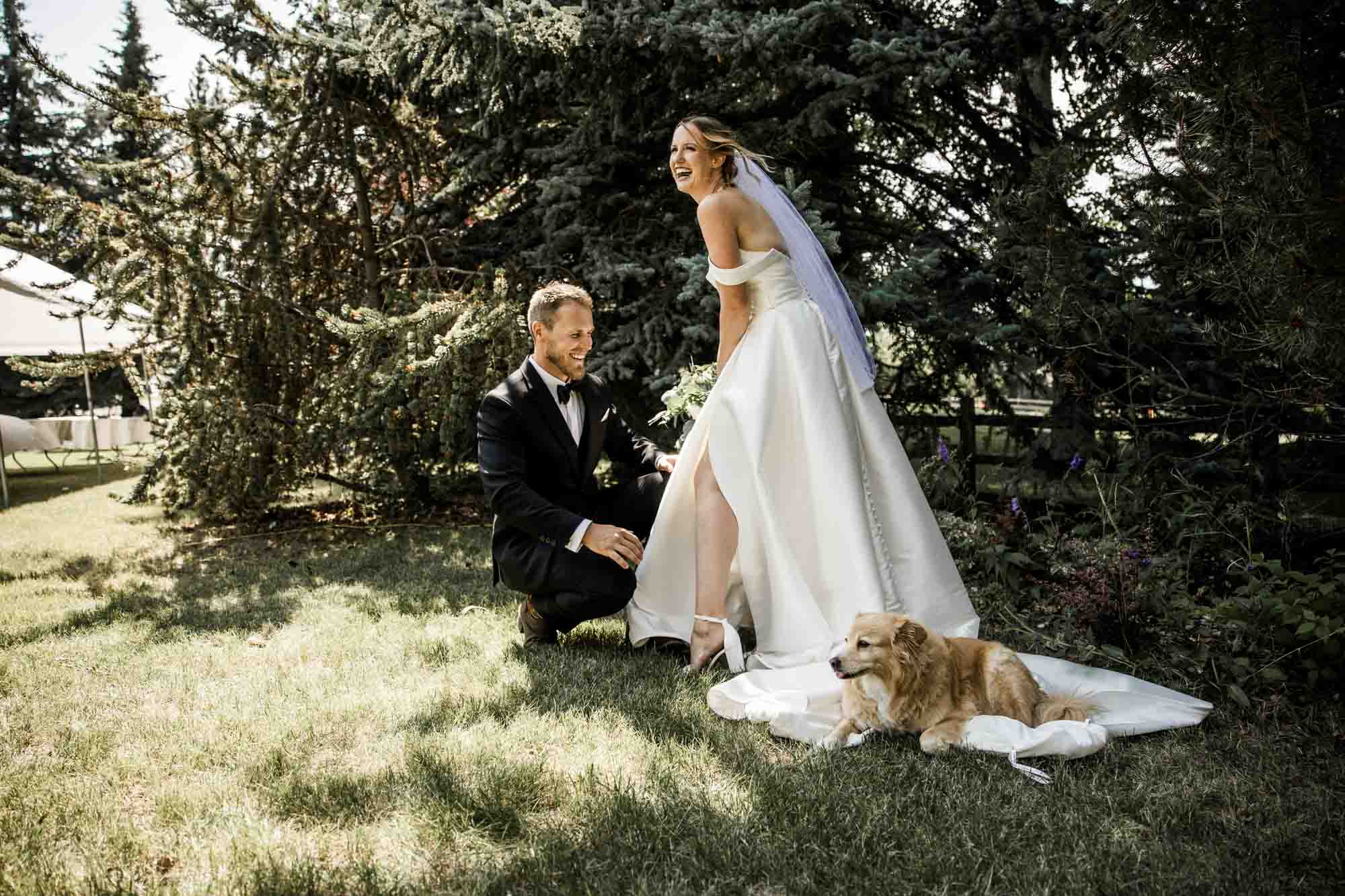 Calgary, Banff, Canmore wedding photographer, intimate, documentary style wedding photography, micro, backyard