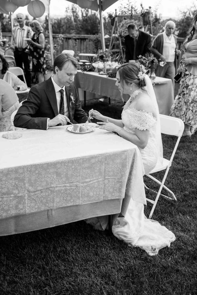 Calgary, Banff, Canmore wedding photographer, intimate, documentary style wedding, editorial, backyard