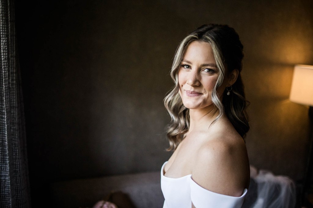 Calgary, Banff, Canmore, Kananaskis Country engagement and wedding photographer, couple on their wedding day at the Pomeroy Kananaskis Lodge, photoshoot in the mountains, storytelling, candid, warm, editorial photography